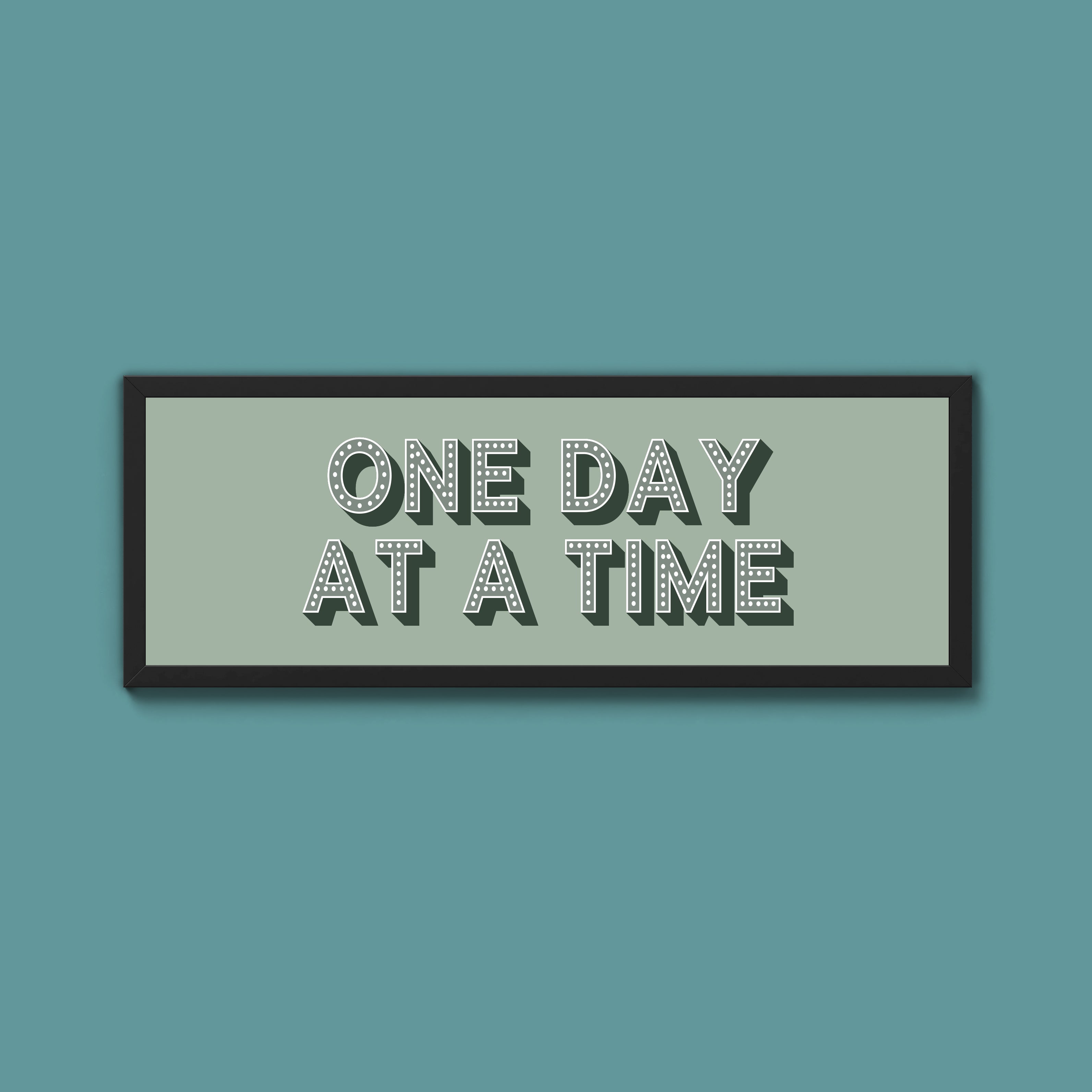 One Day At A Time Framed Print (New Style)