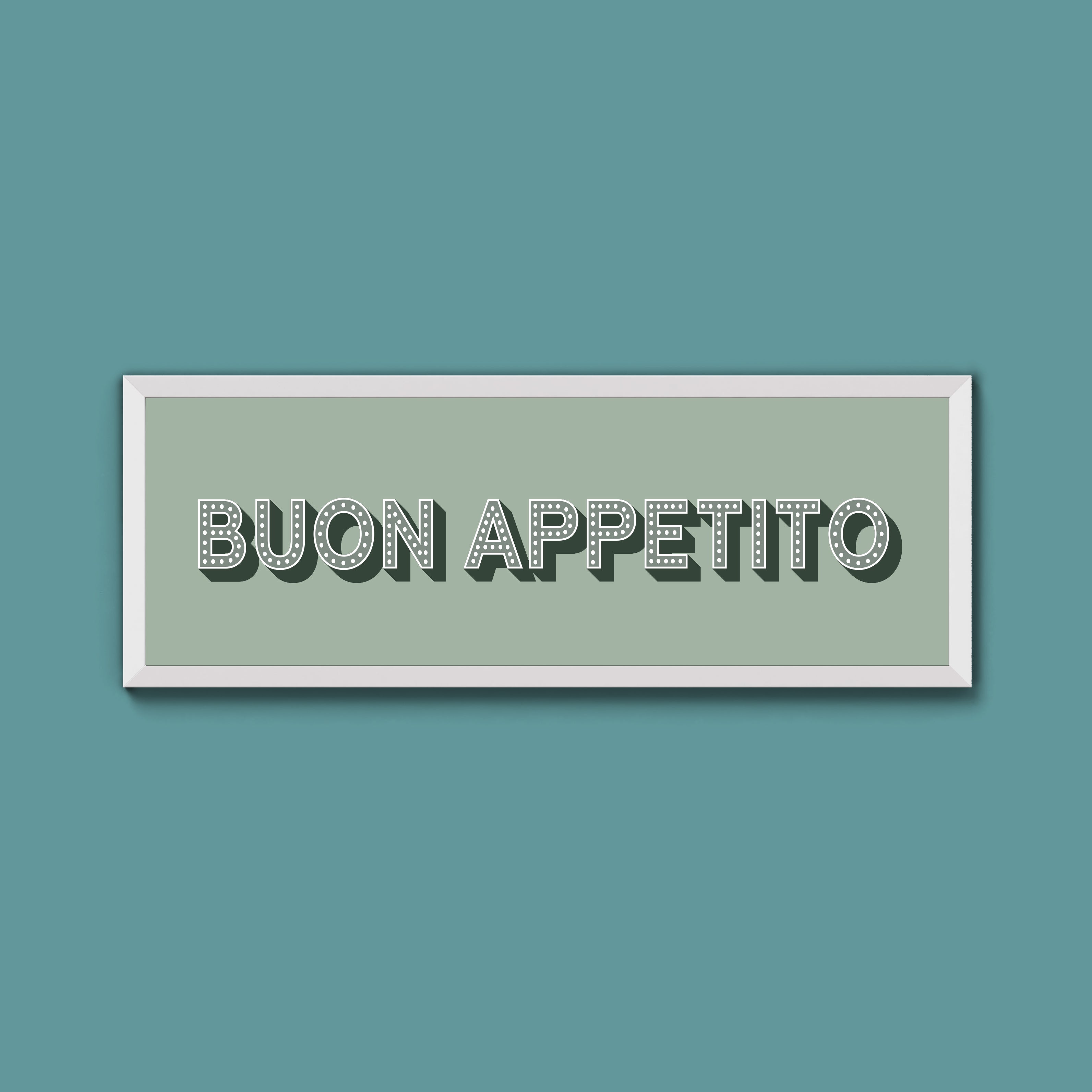 Buon Appetito Framed Print (New Style)