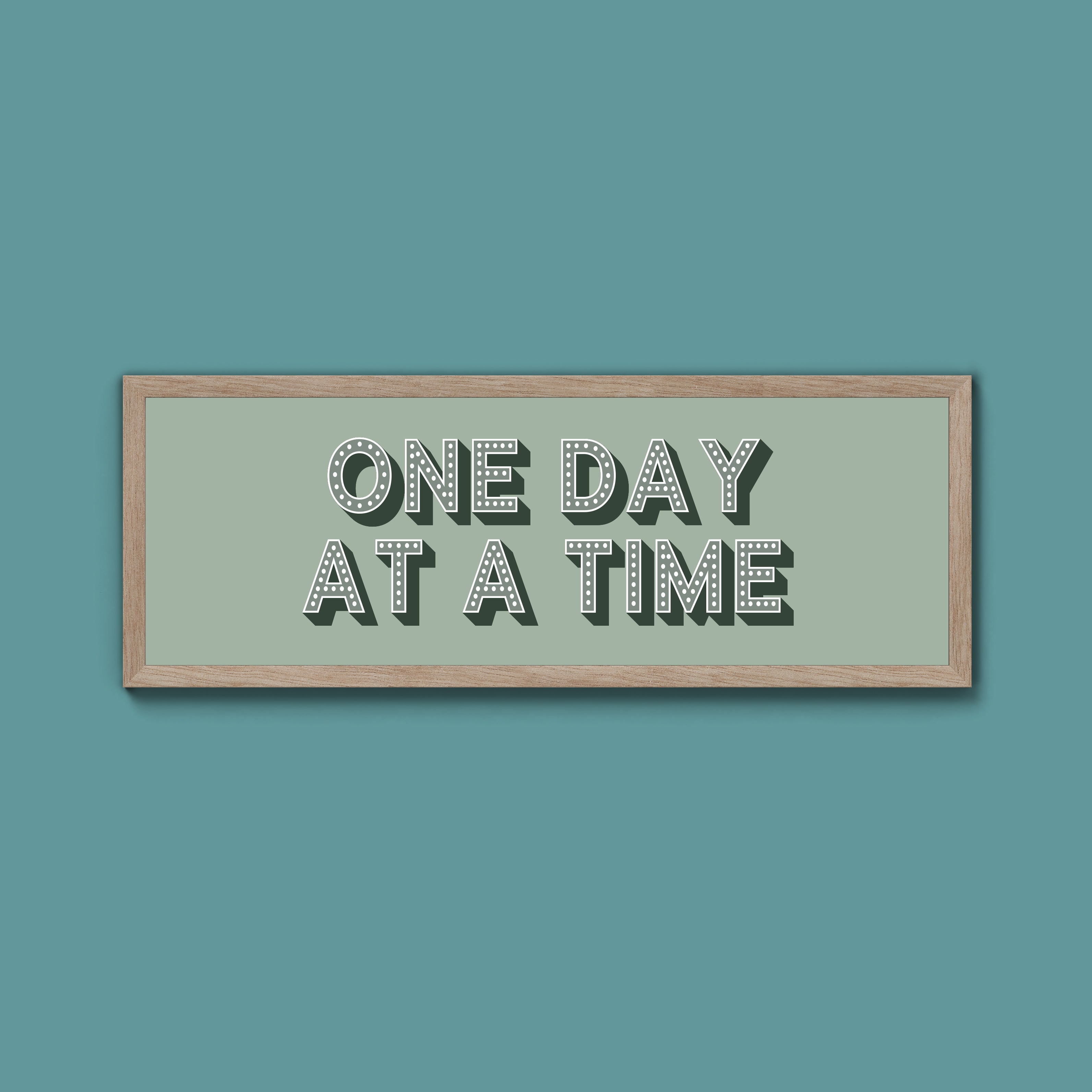 One Day At A Time Framed Print (New Style)