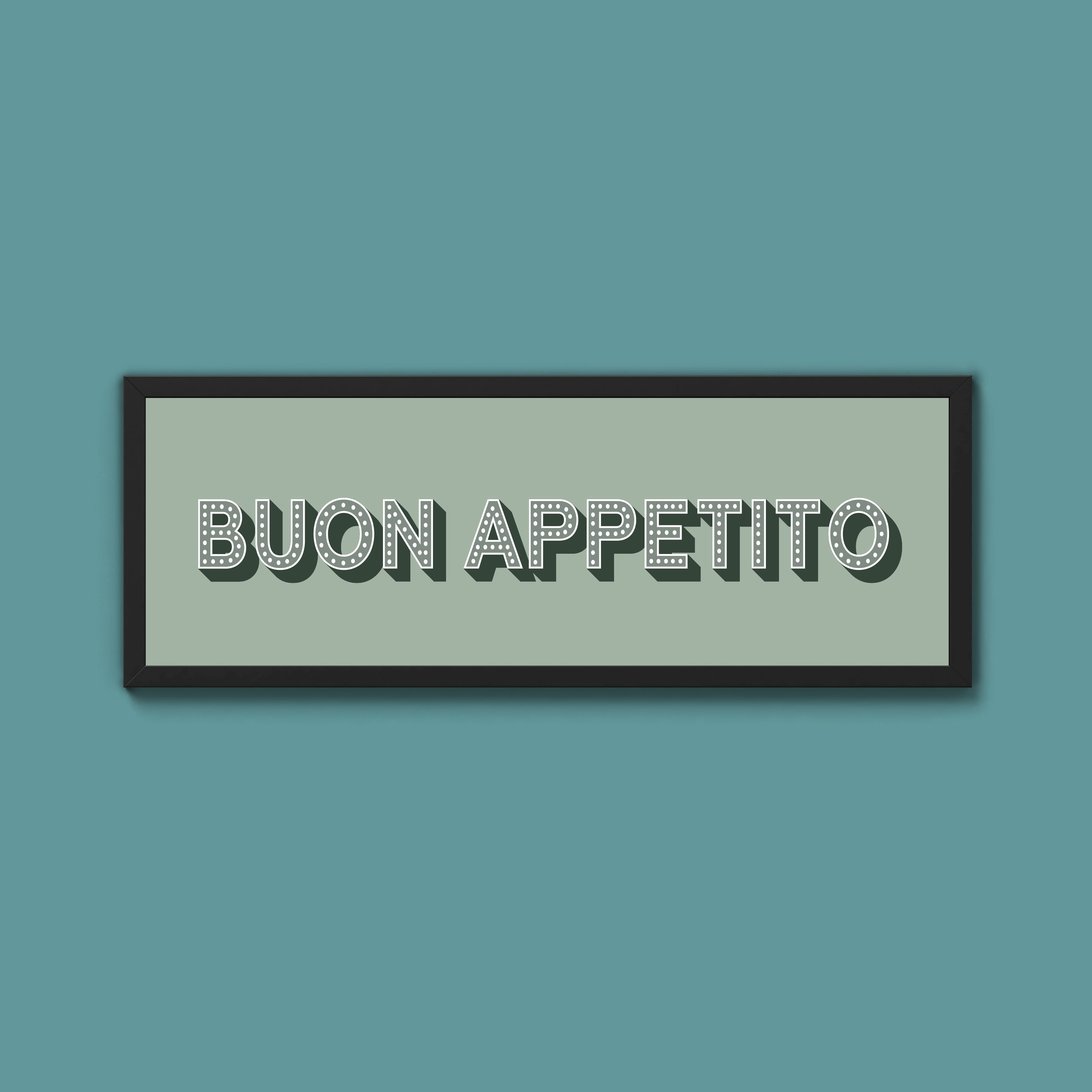 Buon Appetito Framed Print (New Style)