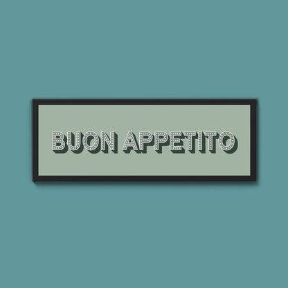 Buon Appetito Framed Print (New Style)