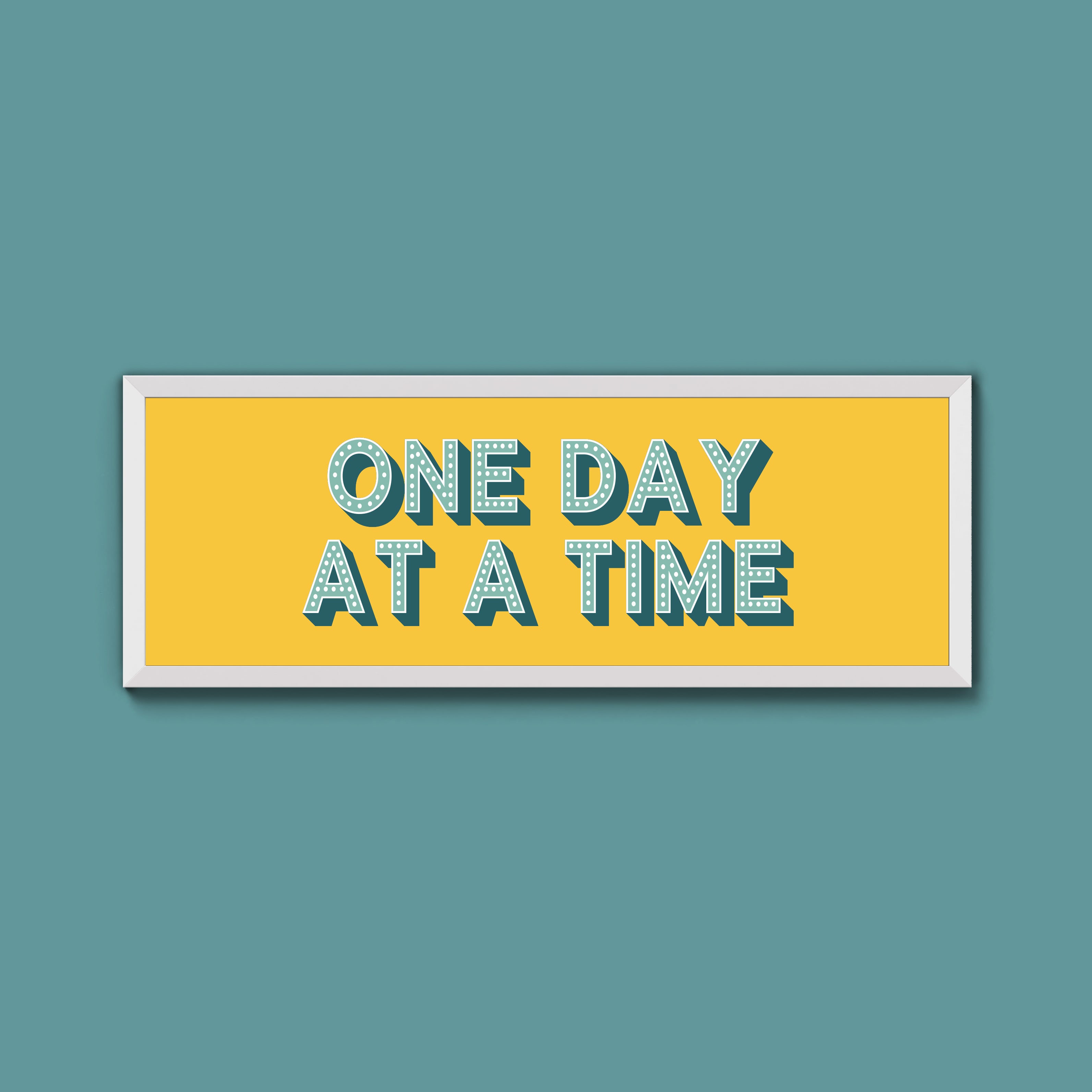 One Day At A Time Framed Print (New Style)