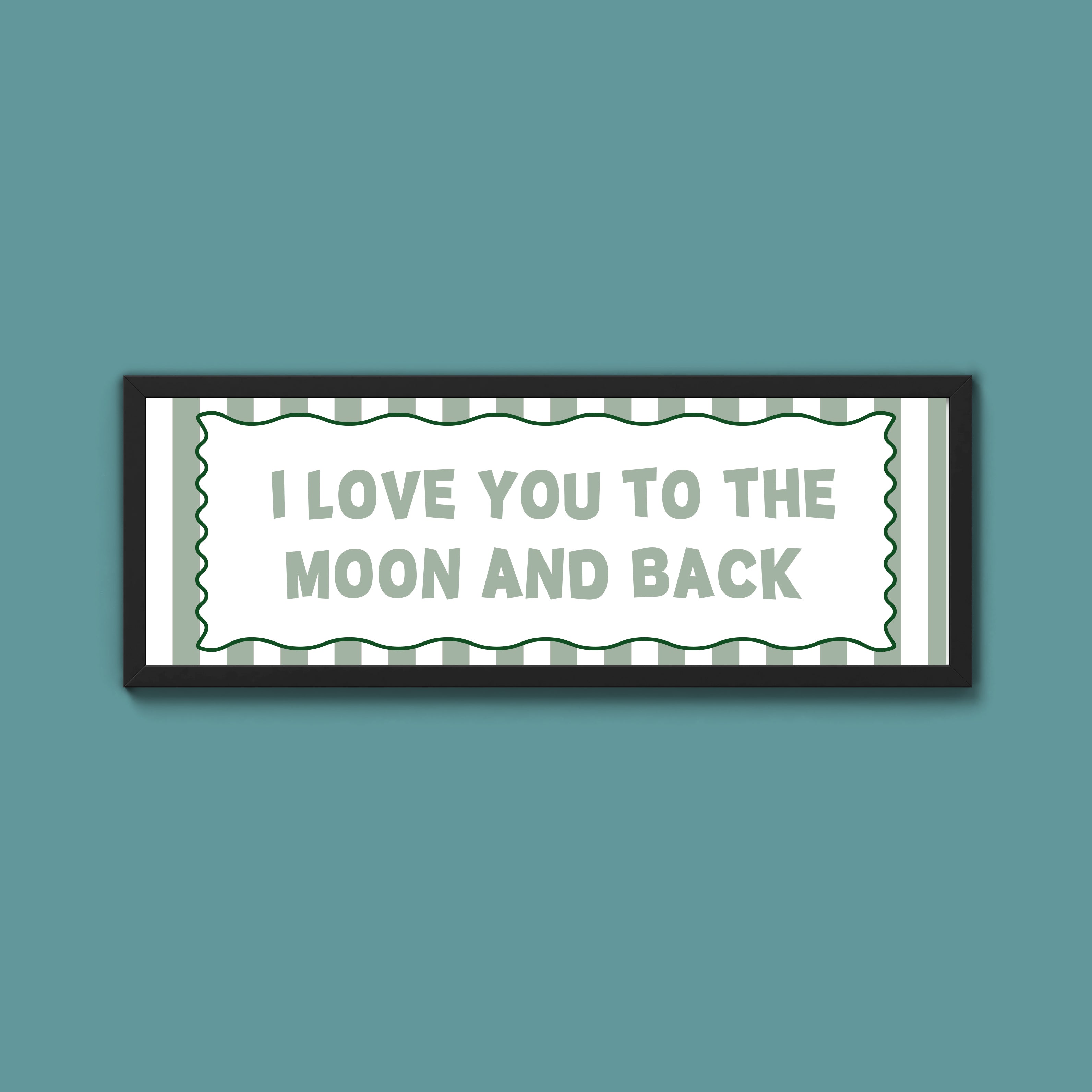 I Love You To The Moon And Back Framed Print