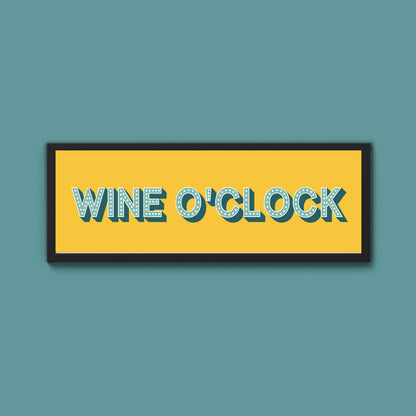 Wine O'Clock Framed Print (New Style)