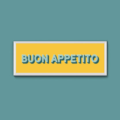 Buon Appetito Framed Print (New Style)