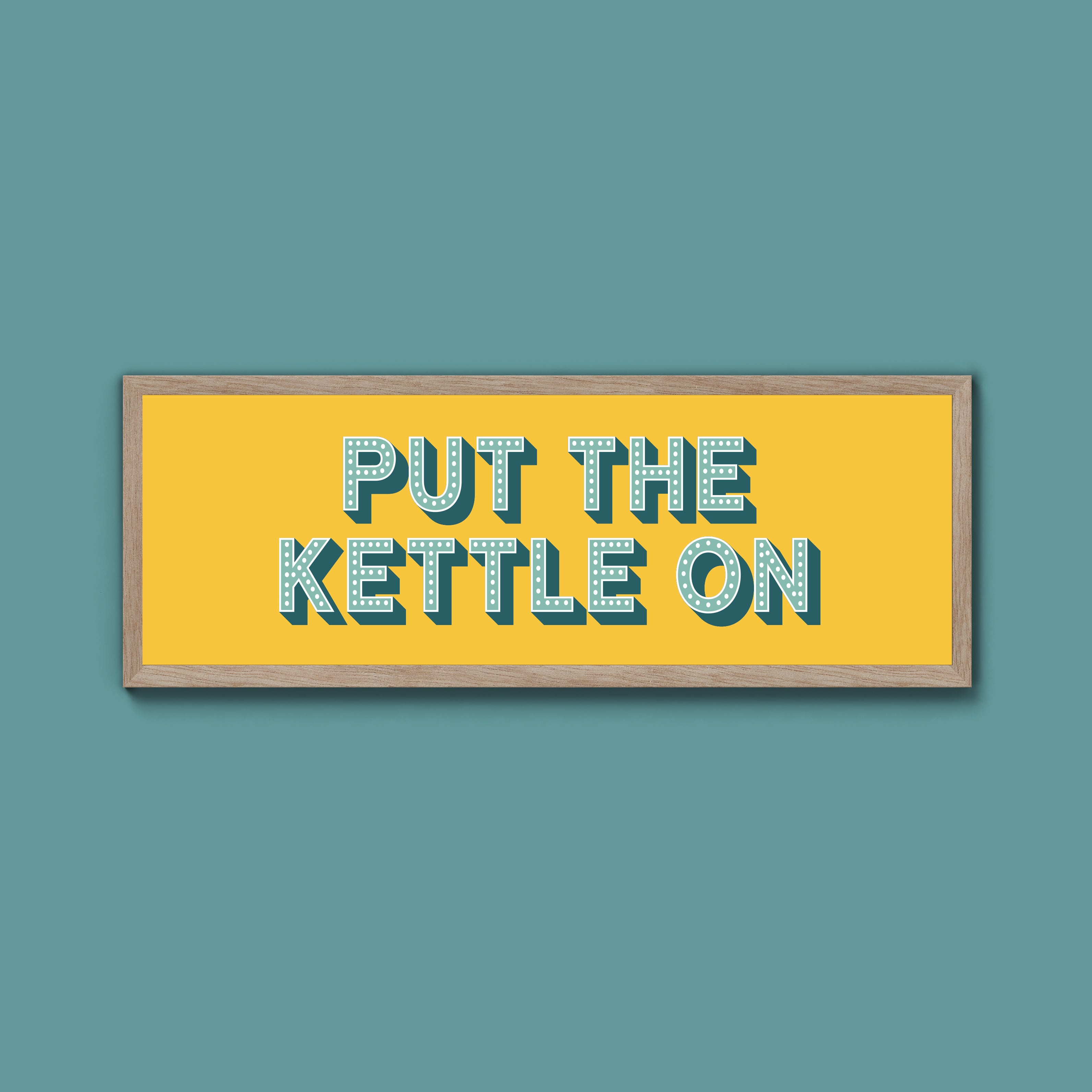 Put the Kettle On Framed Print (New Style)