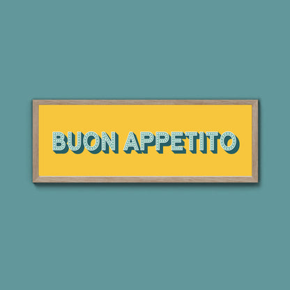 Buon Appetito Framed Print (New Style)