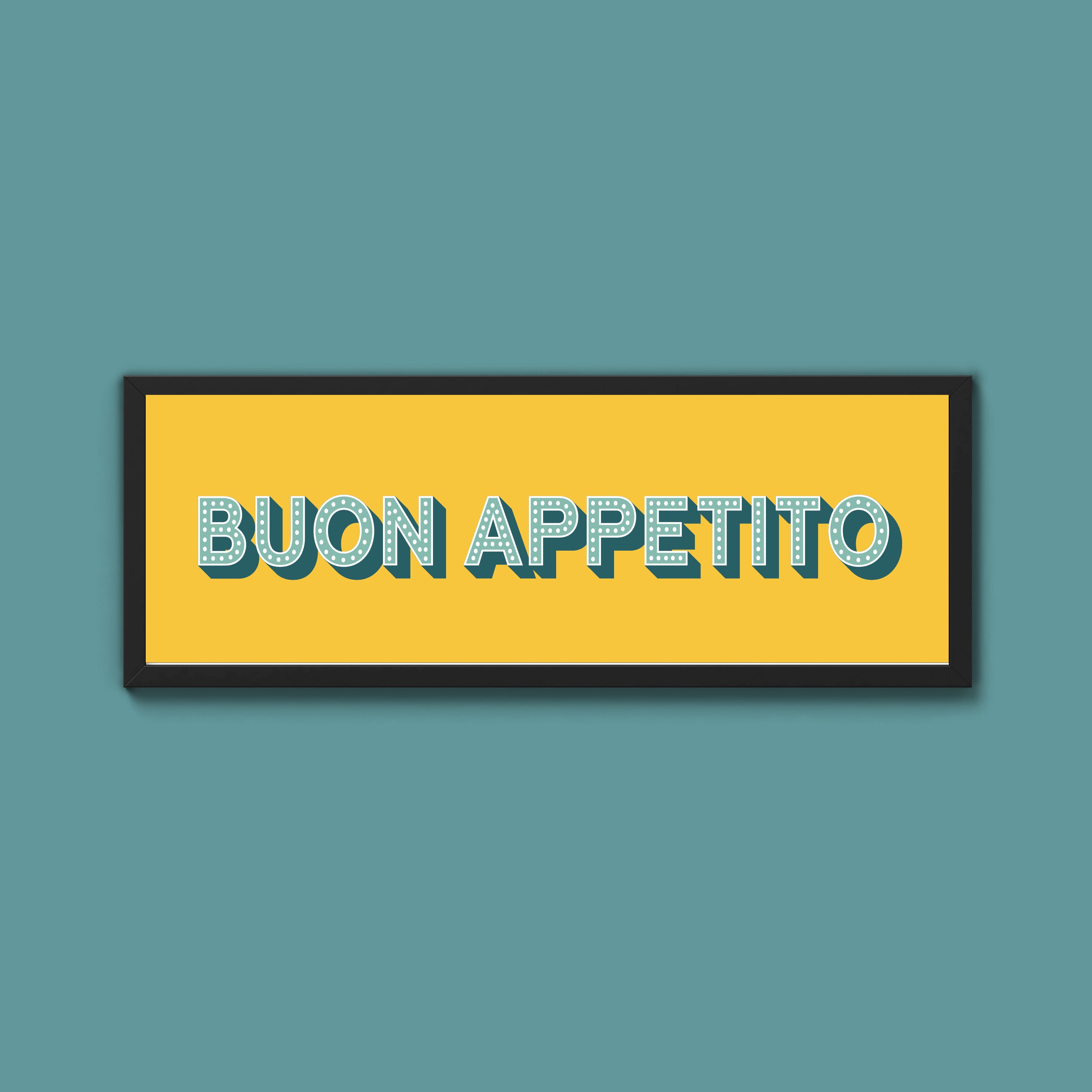 Buon Appetito Framed Print (New Style)