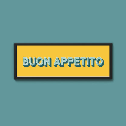 Buon Appetito Framed Print (New Style)