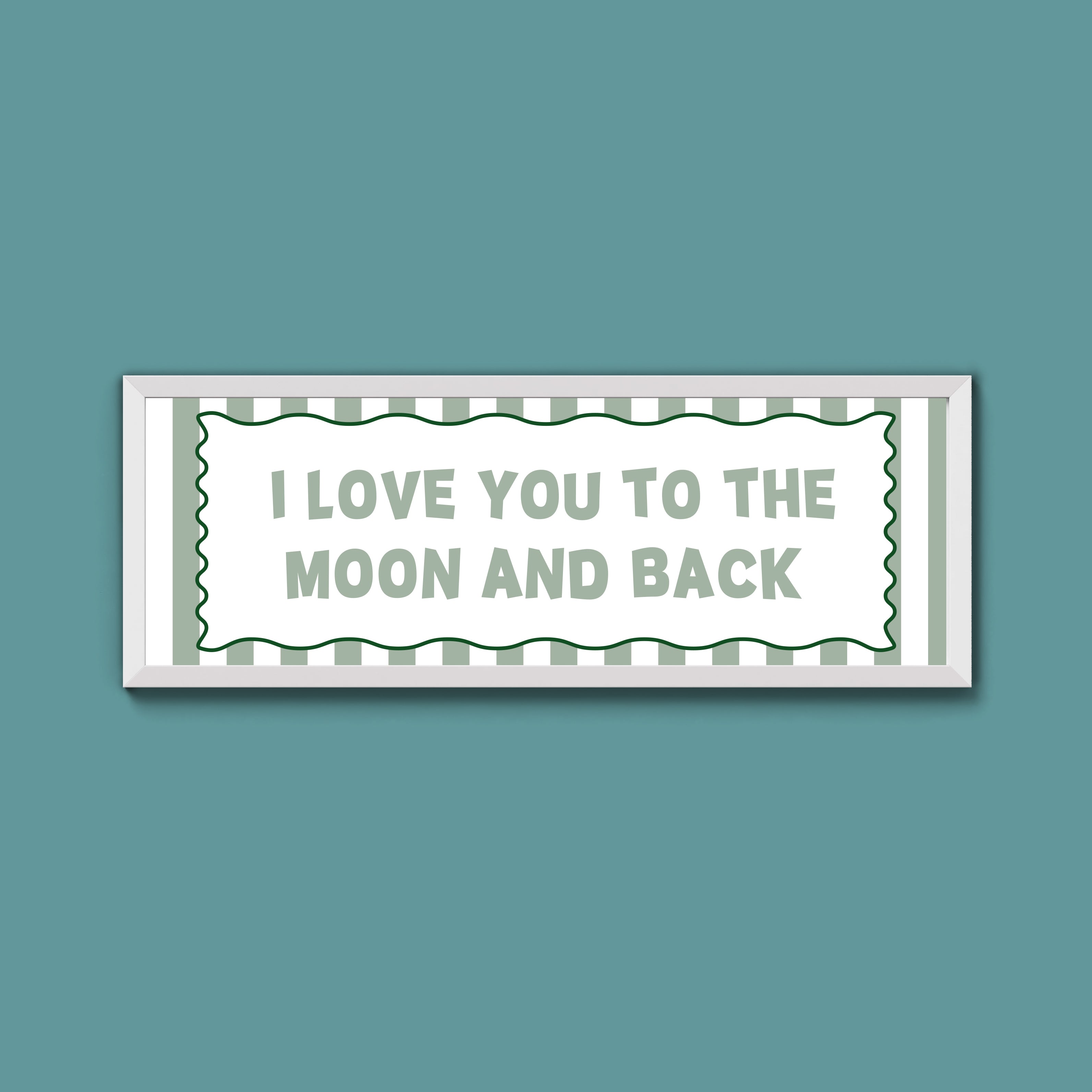 I Love You To The Moon And Back Framed Print