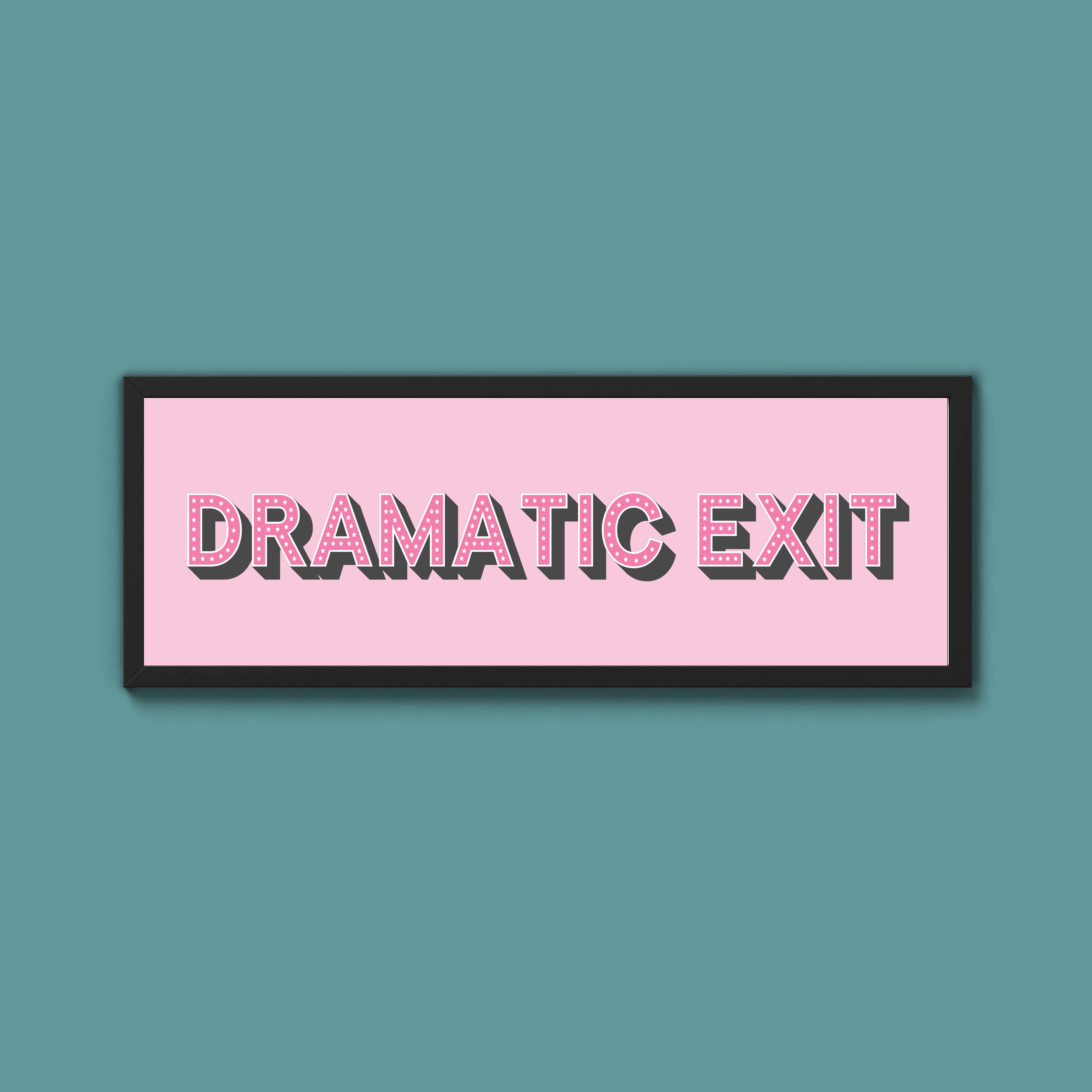 Dramatic Exit Framed Print