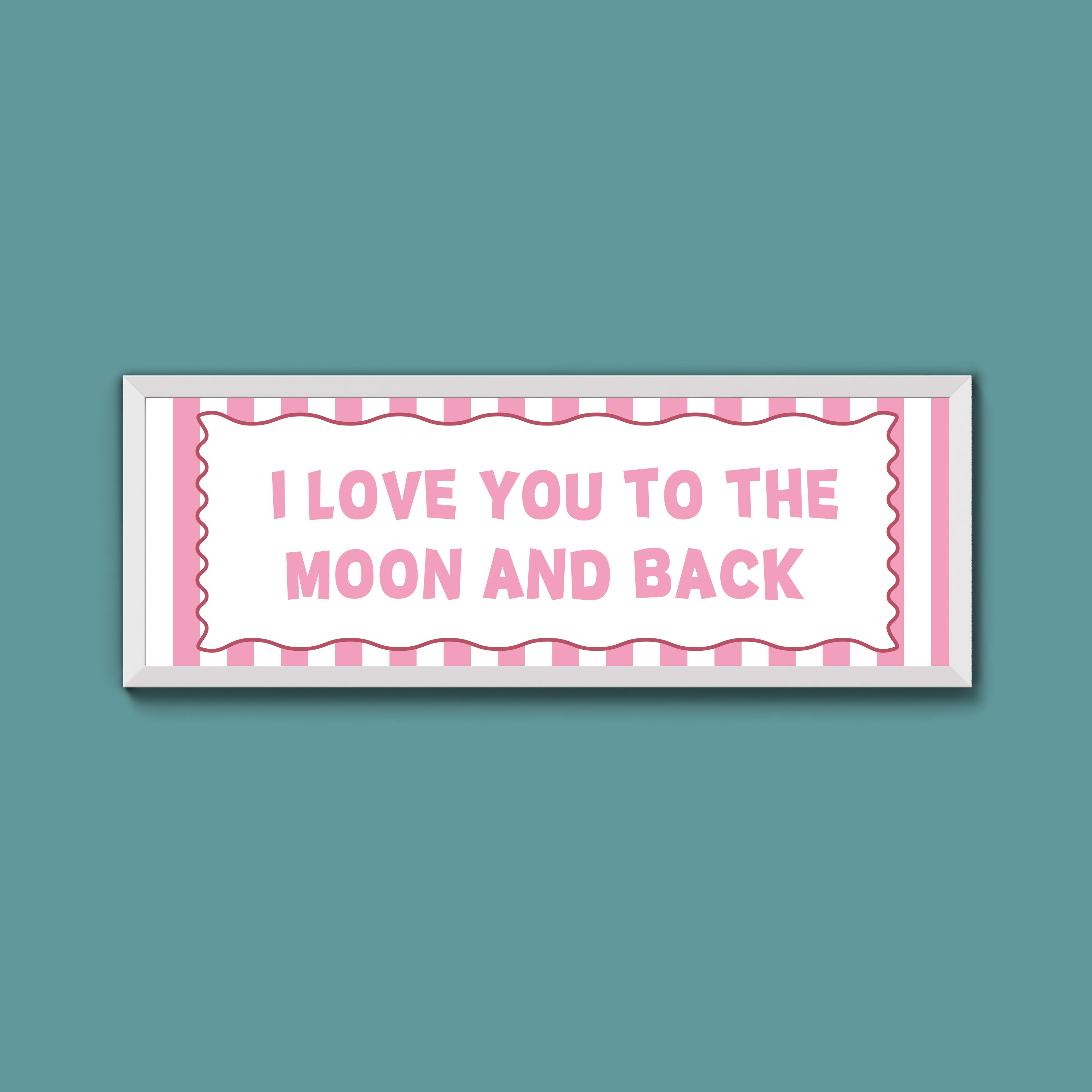 I Love You To The Moon And Back Framed Print