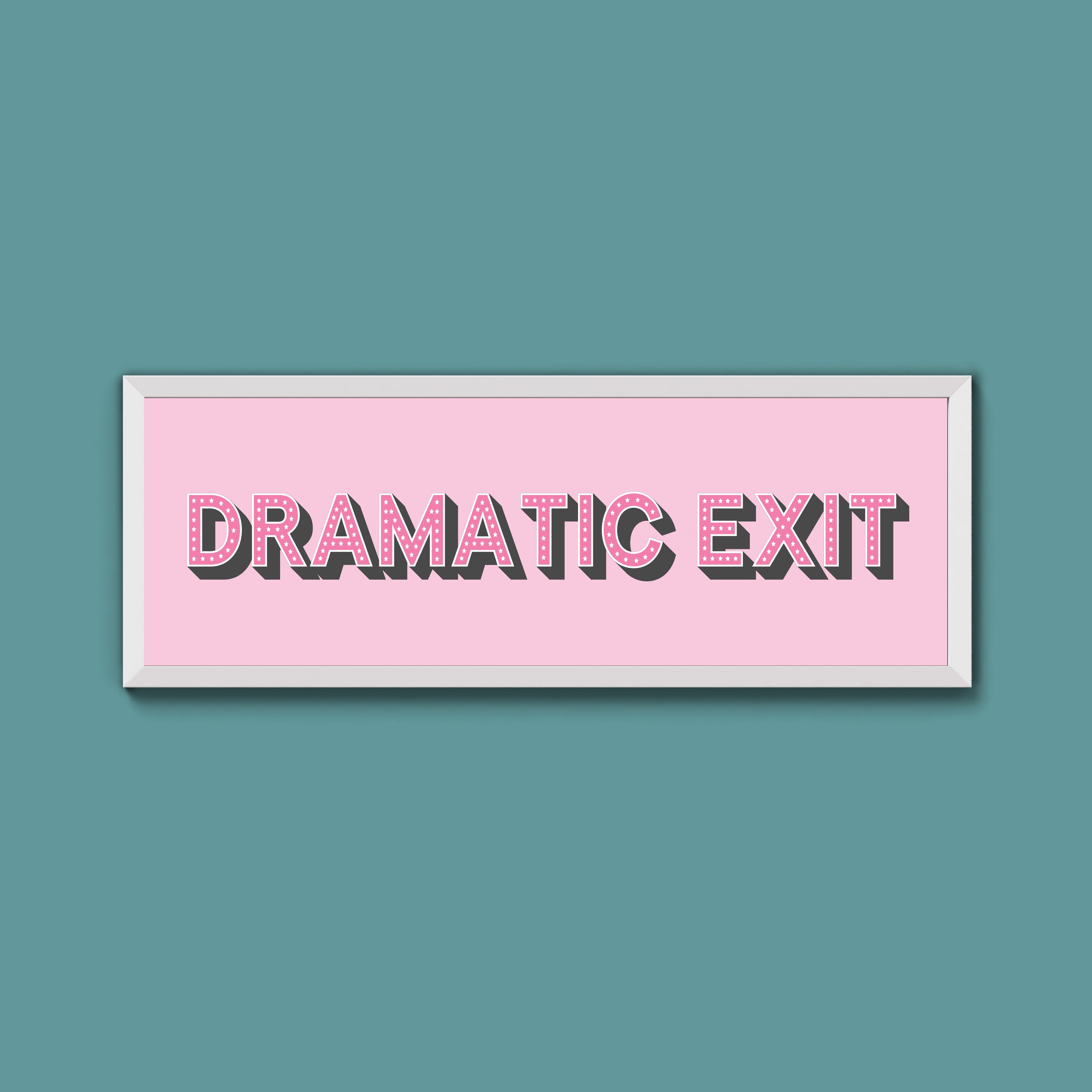 Dramatic Exit Framed Print