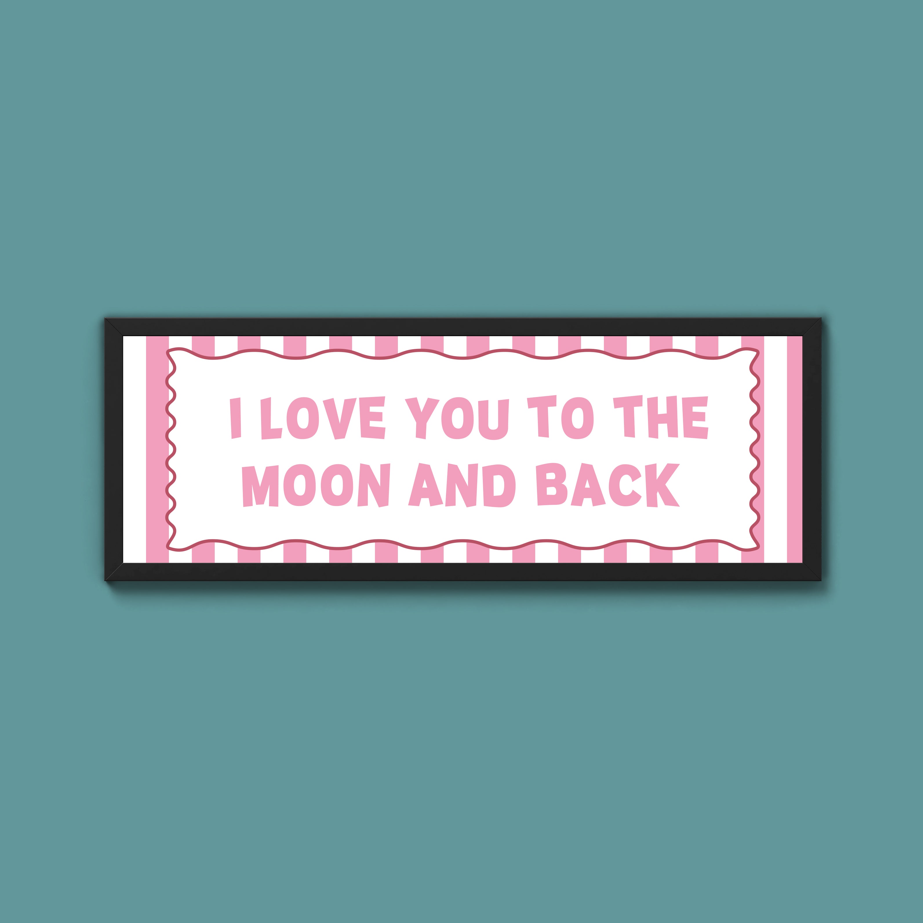 I Love You To The Moon And Back Framed Print