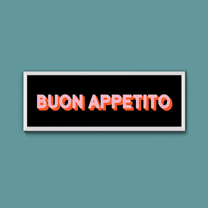 Buon Appetito Framed Print (New Style)