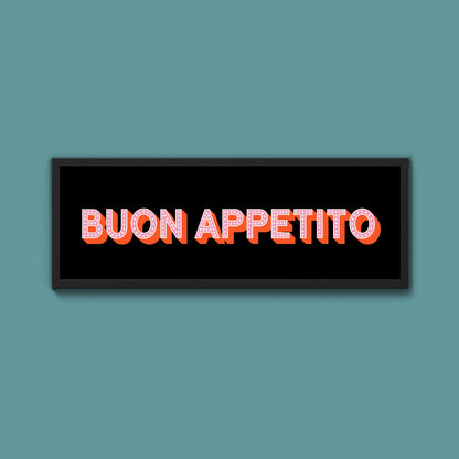 Buon Appetito Framed Print (New Style)