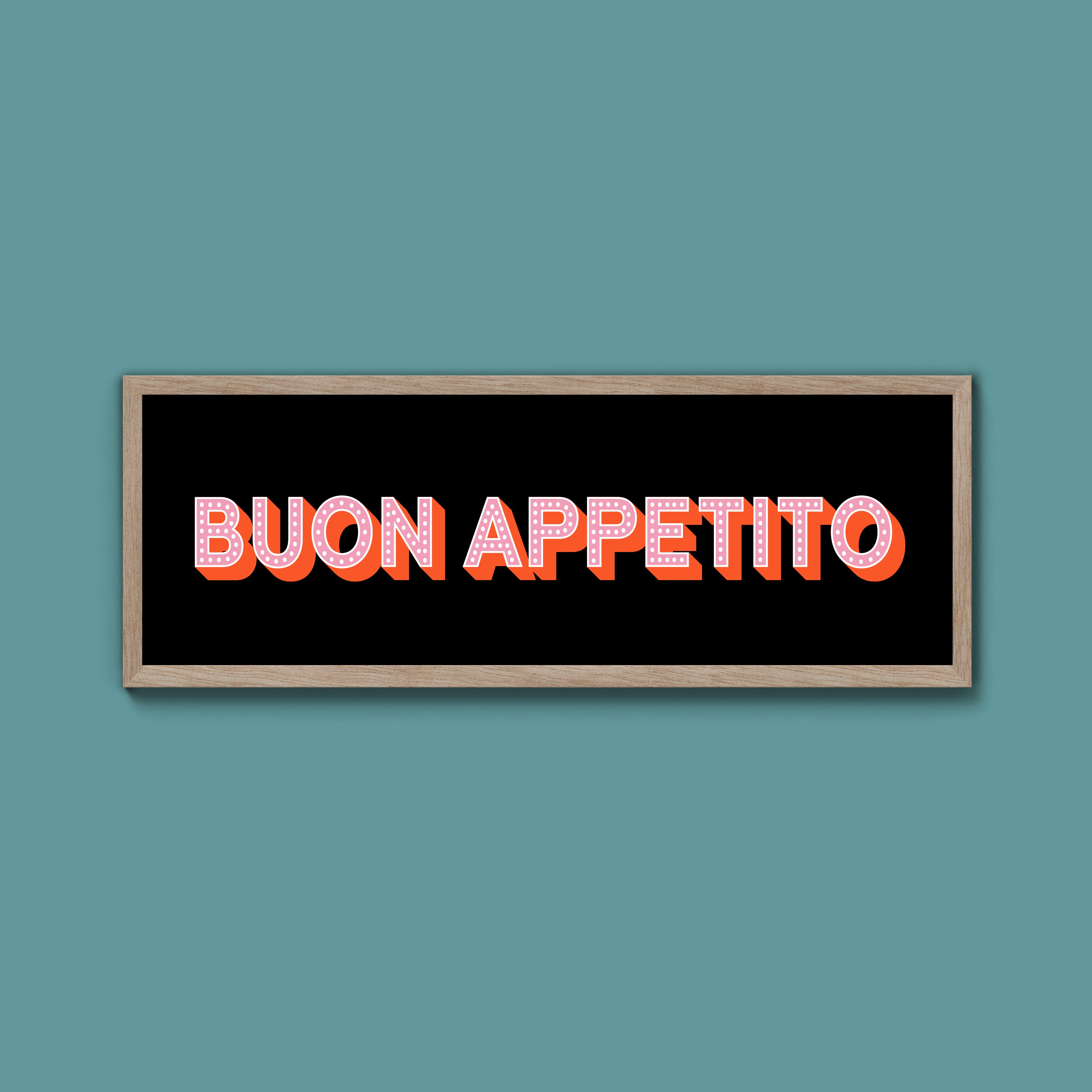 Buon Appetito Framed Print (New Style)