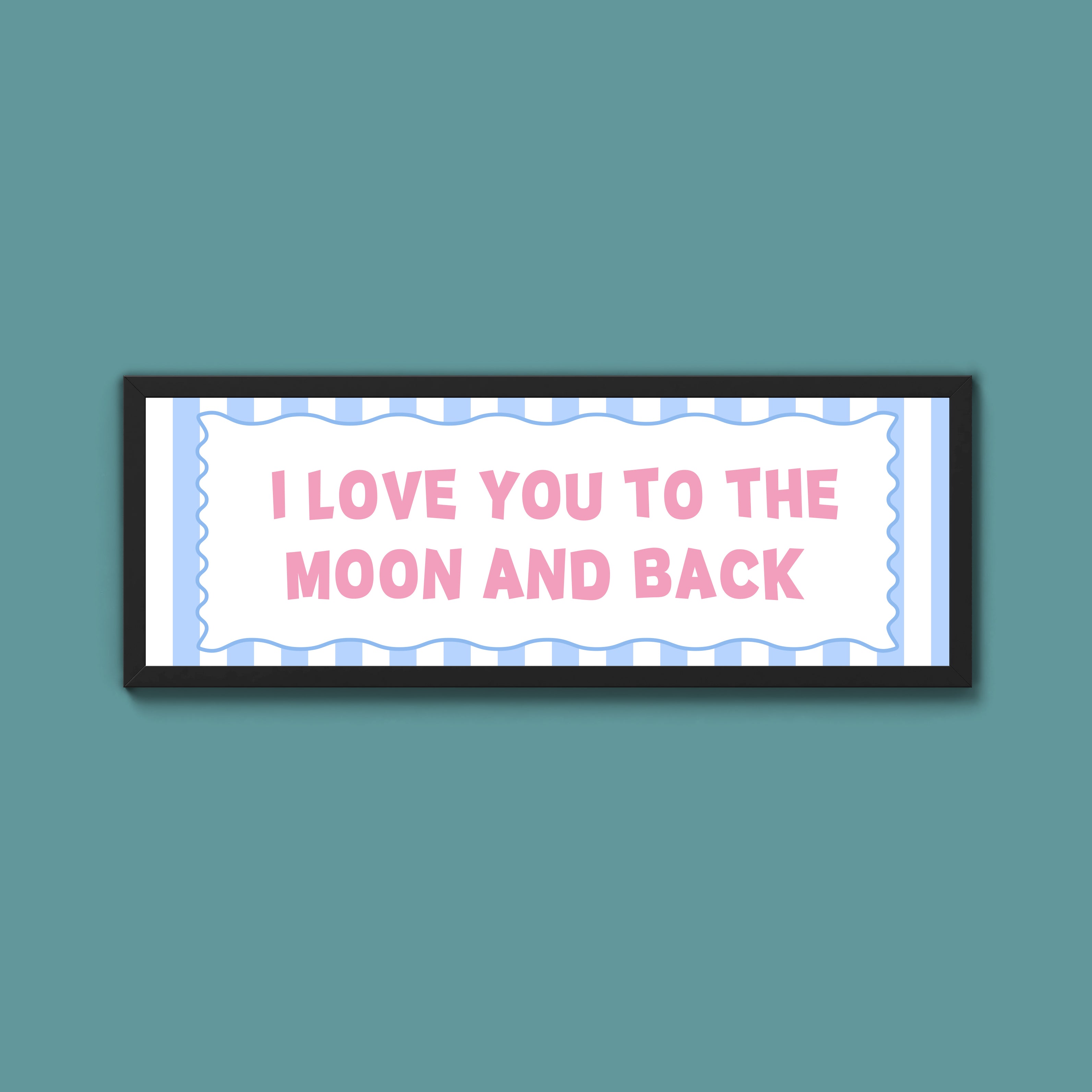 I Love You To The Moon And Back Framed Print