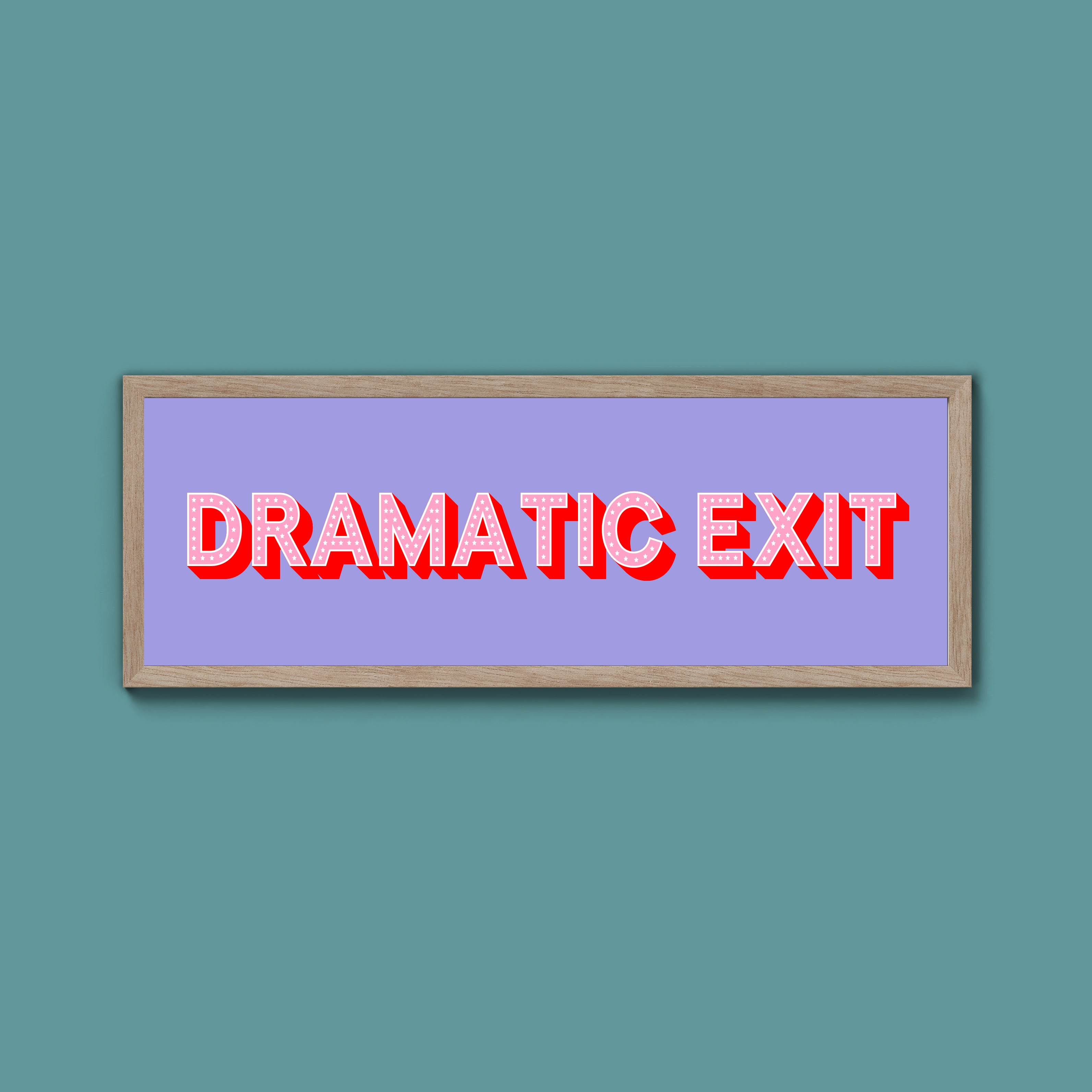 Dramatic Exit Framed Print