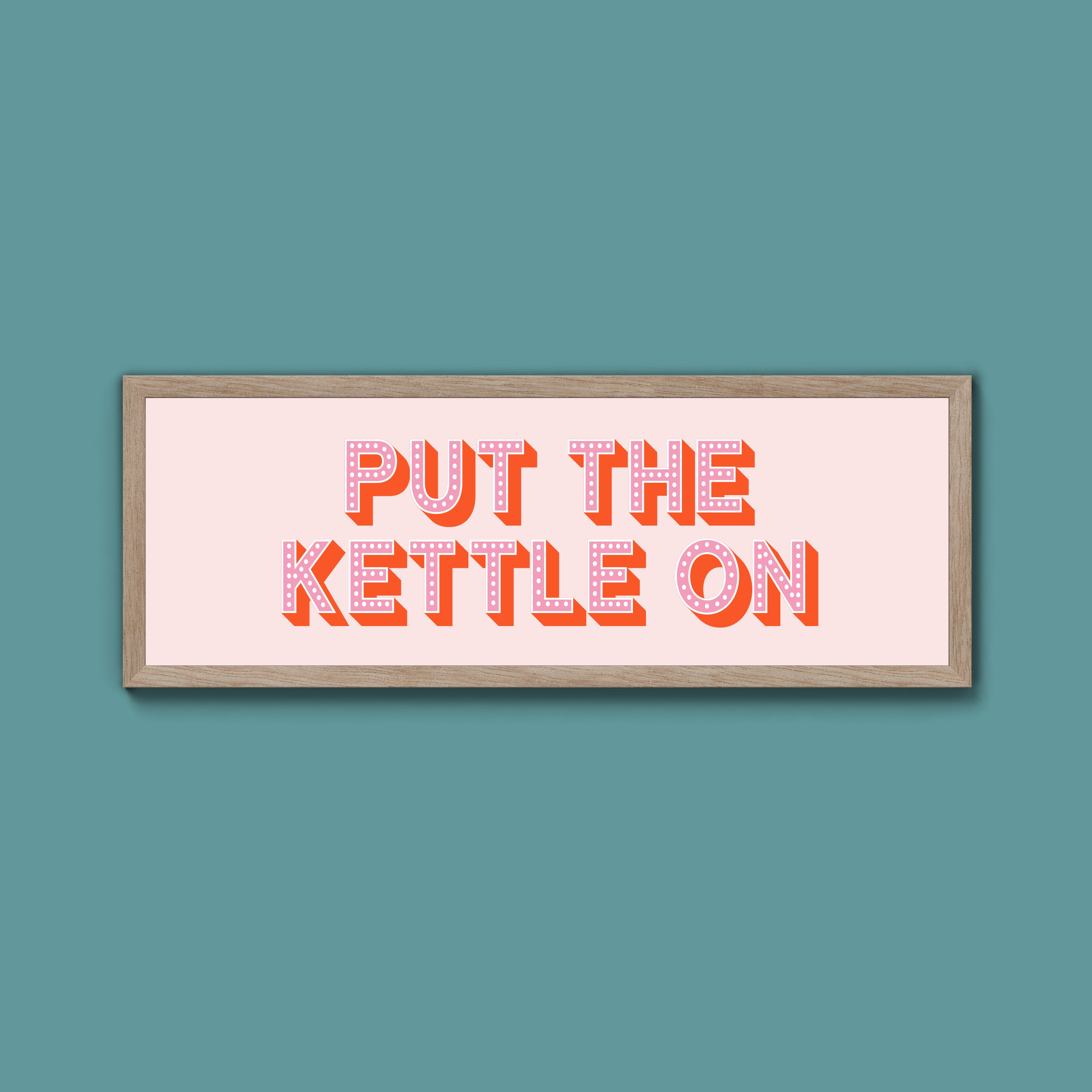 Put the Kettle On Framed Print (New Style)