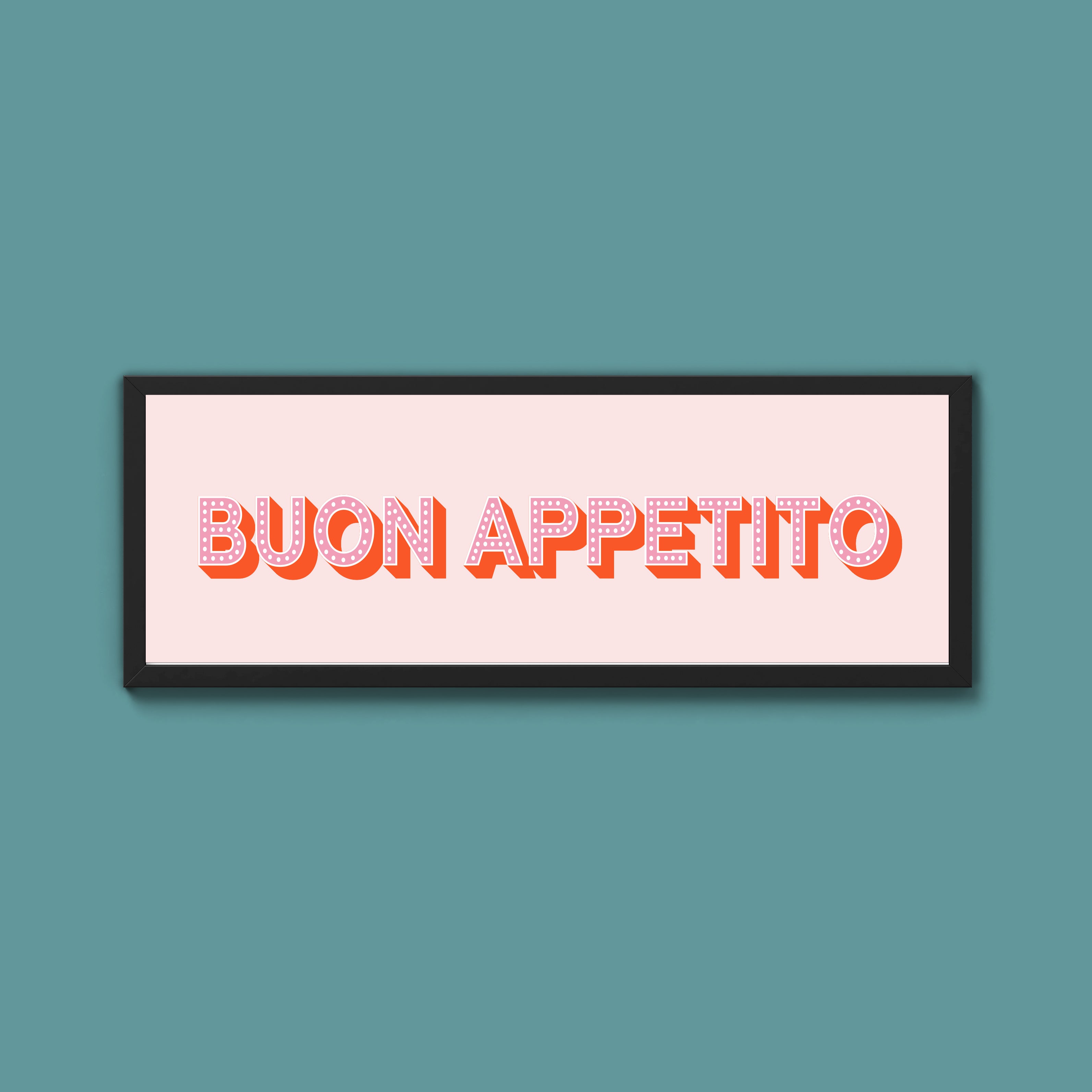 Buon Appetito Framed Print (New Style)