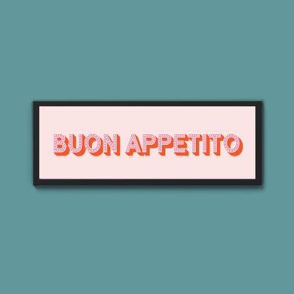 Buon Appetito Framed Print (New Style)