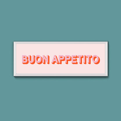 Buon Appetito Framed Print (New Style)