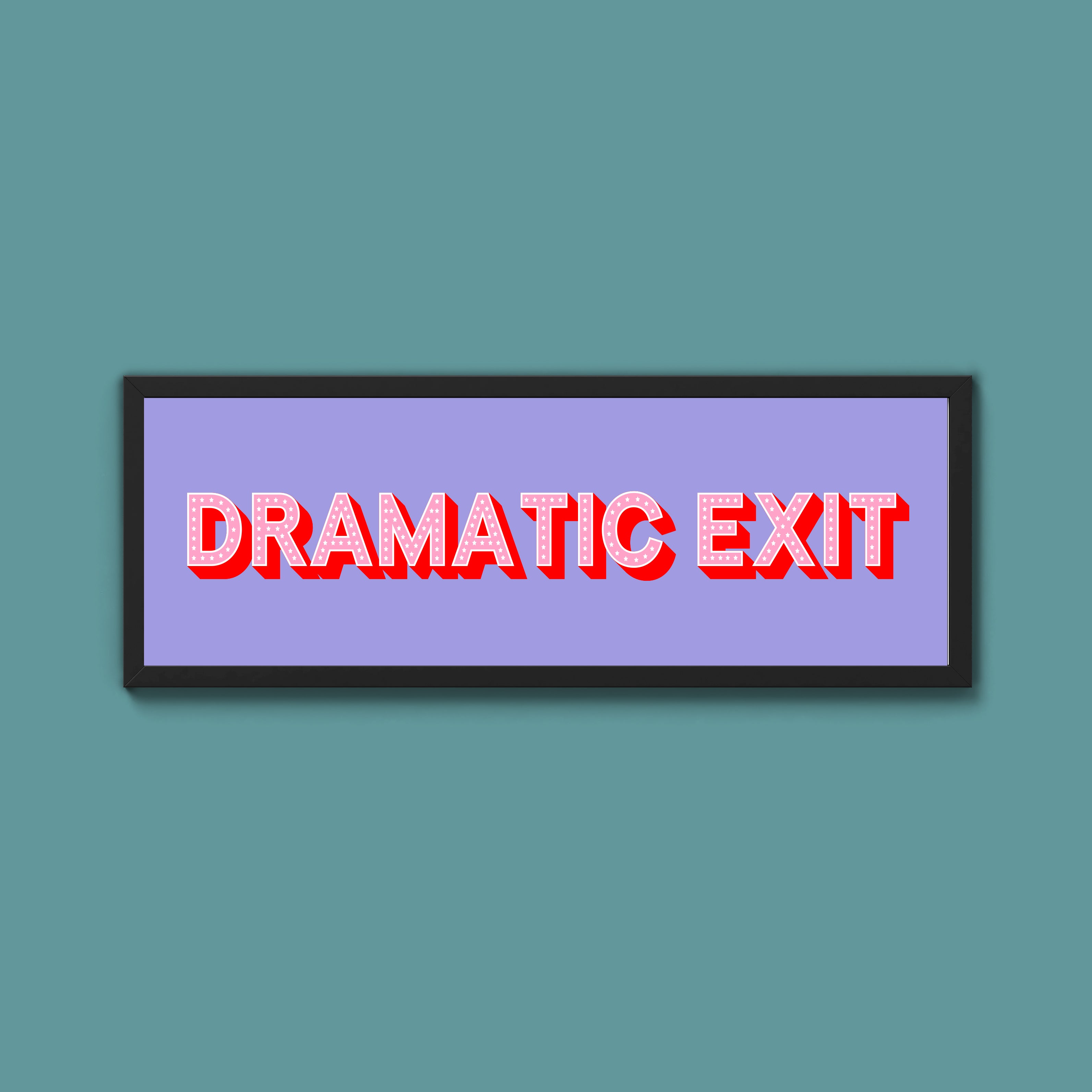 Dramatic Exit Framed Print