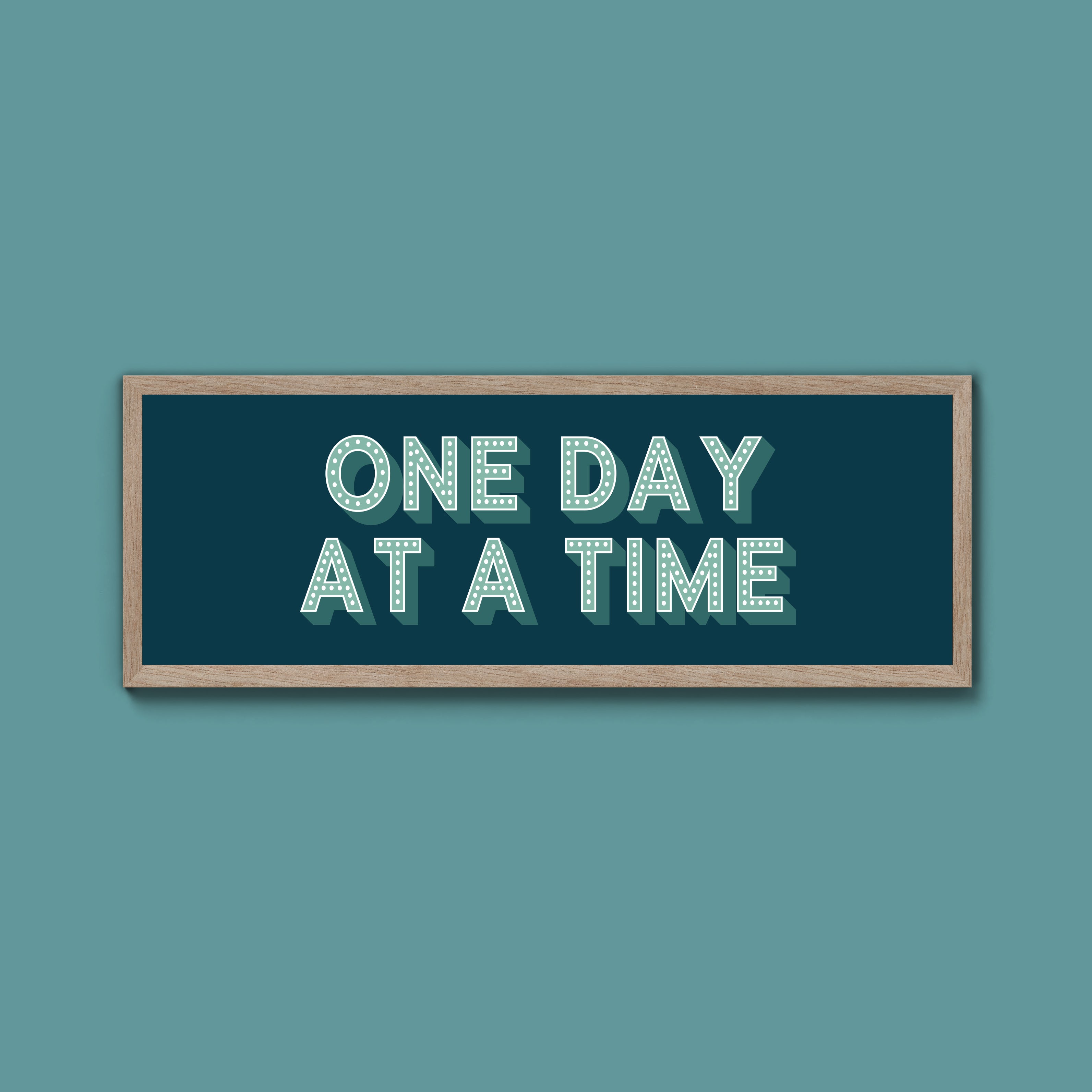 One Day At A Time Framed Print (New Style)