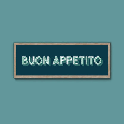 Buon Appetito Framed Print (New Style)