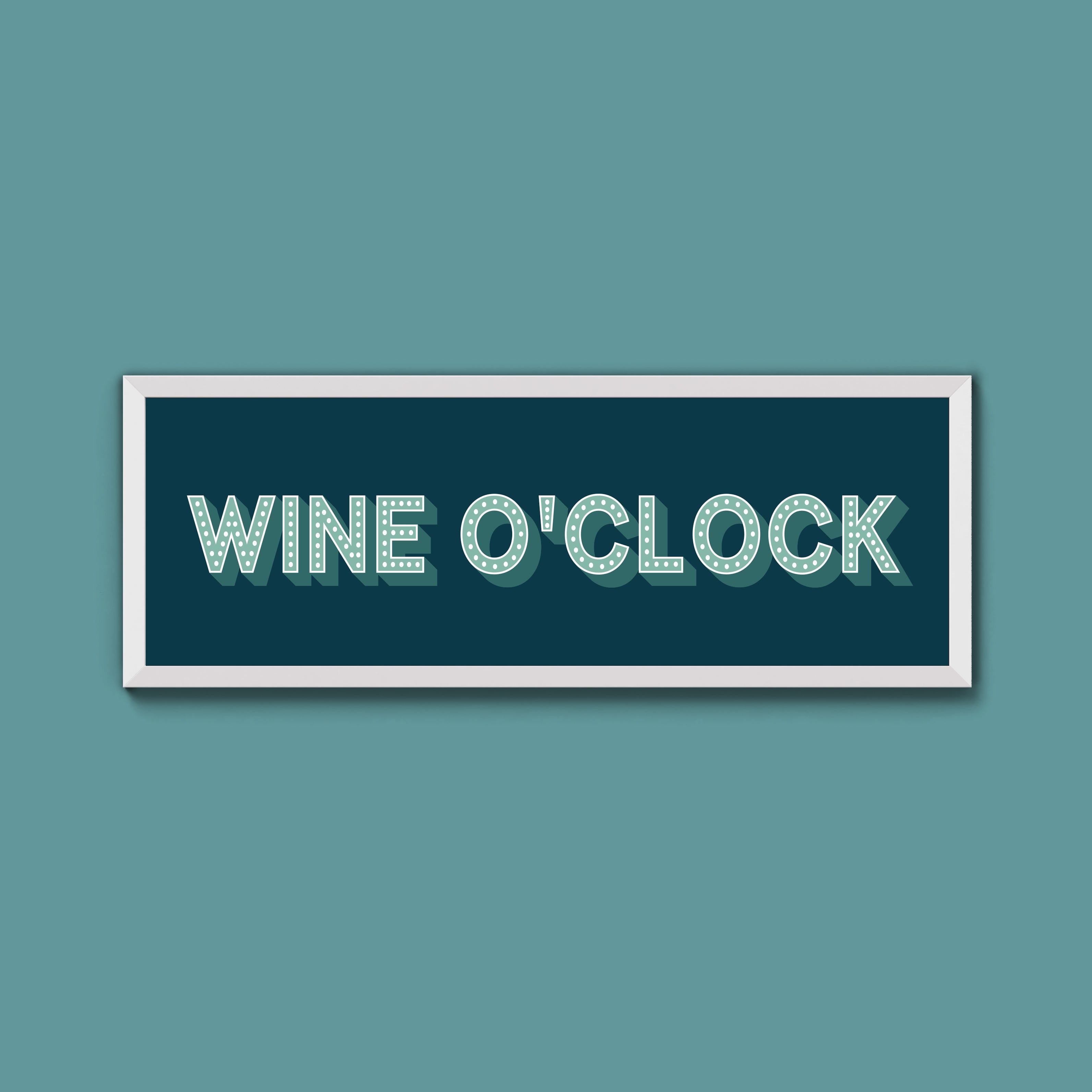 Wine O'Clock Framed Print (New Style)