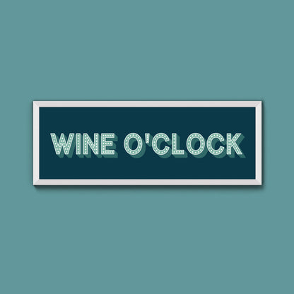 Wine O'Clock Framed Print (New Style)