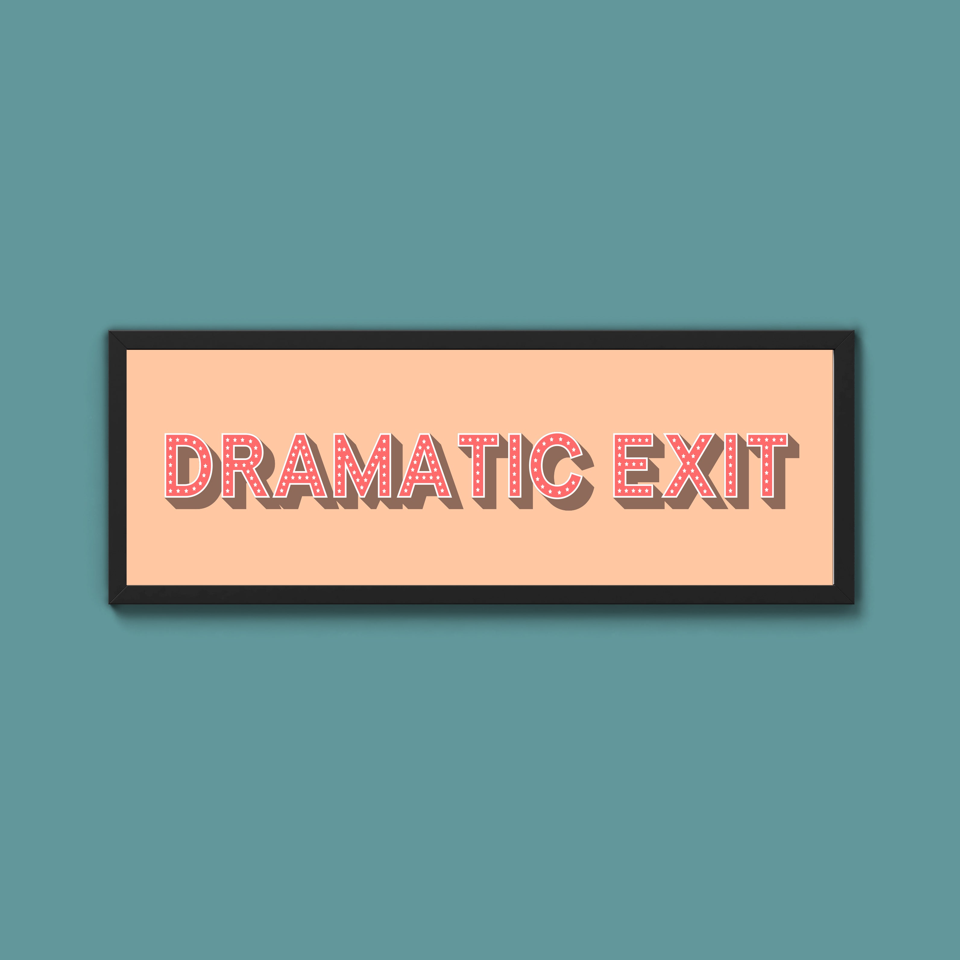 Dramatic Exit Framed Print