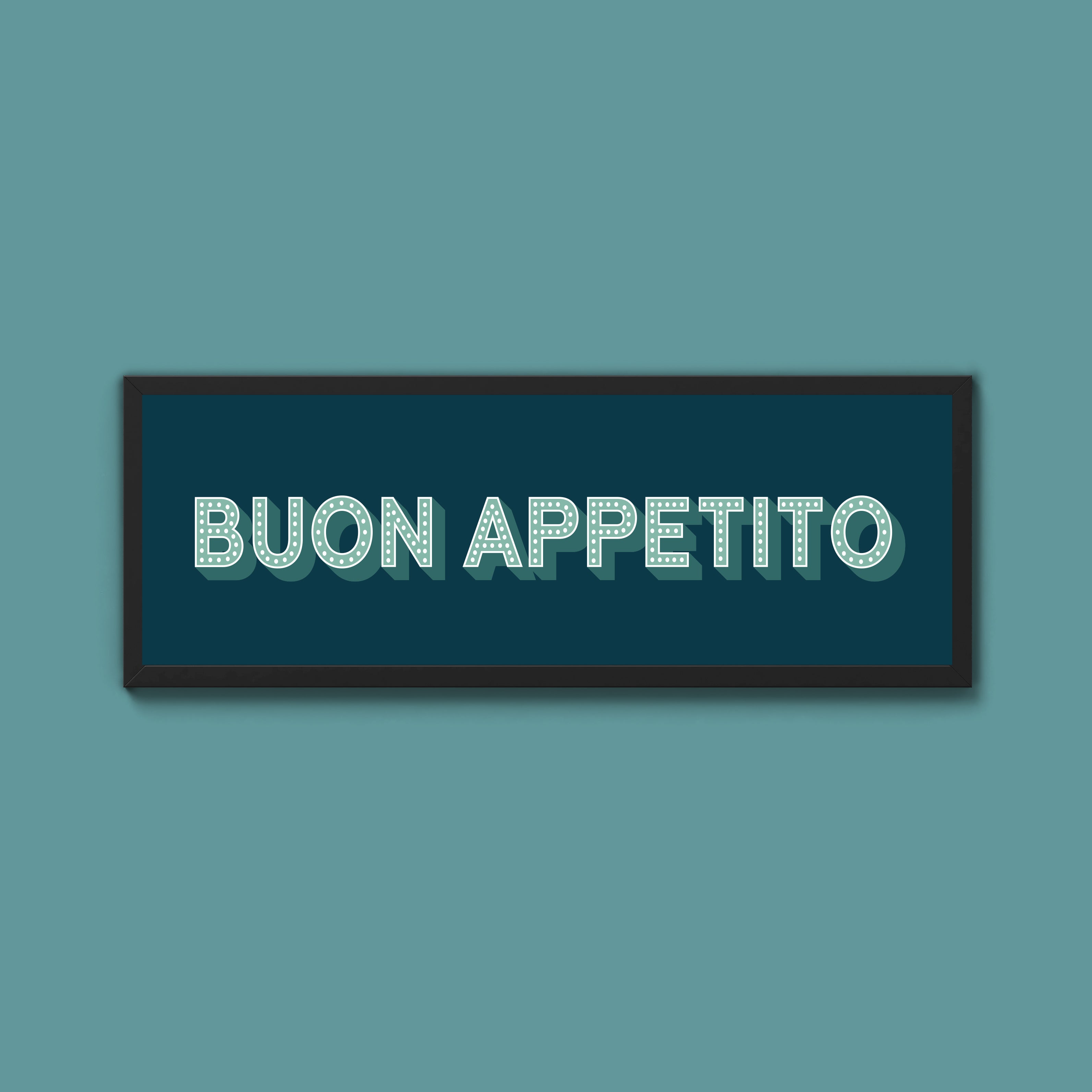 Buon Appetito Framed Print (New Style)