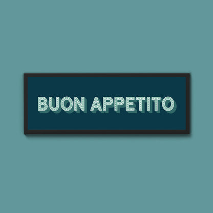 Buon Appetito Framed Print (New Style)
