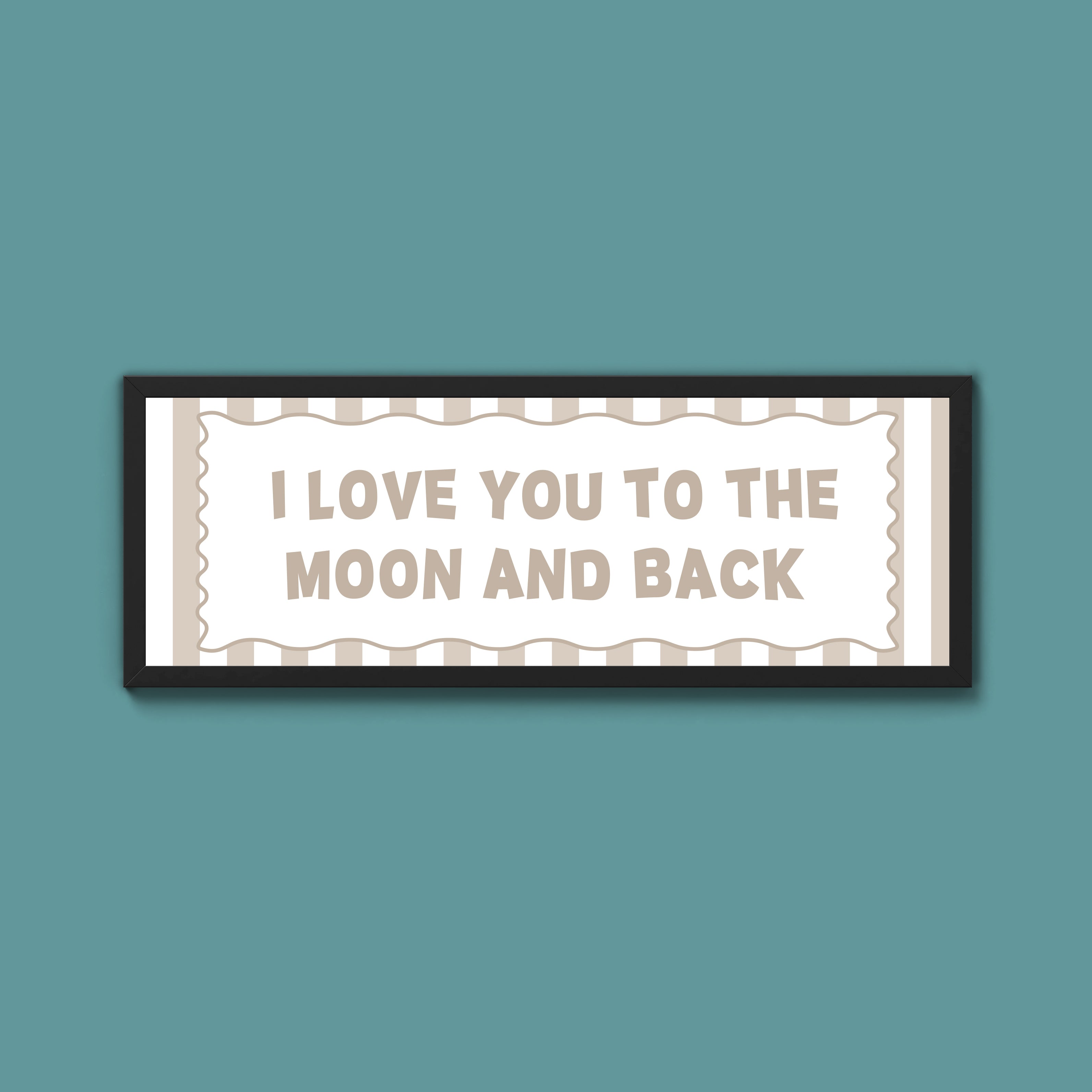 I Love You To The Moon And Back Framed Print