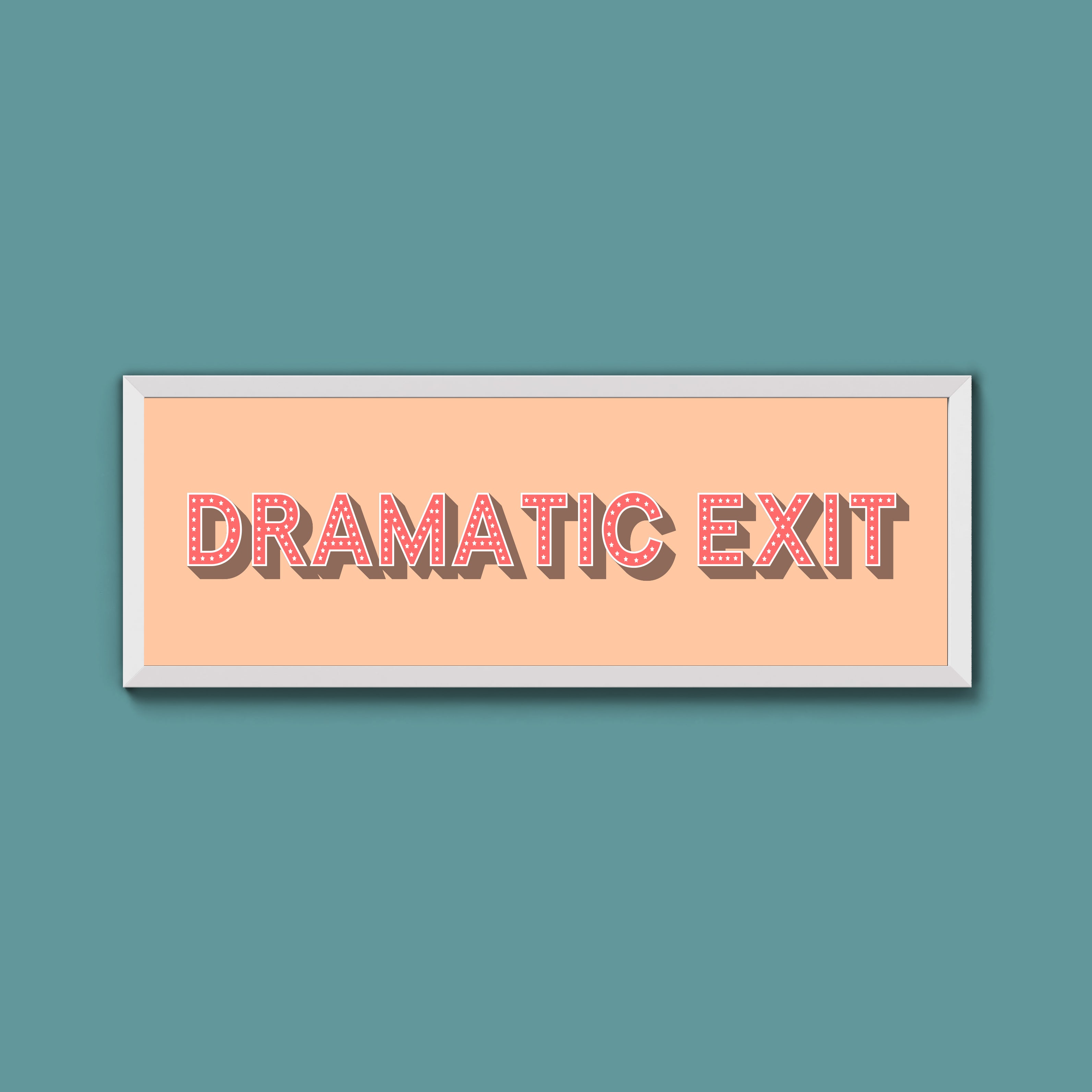 Dramatic Exit Framed Print