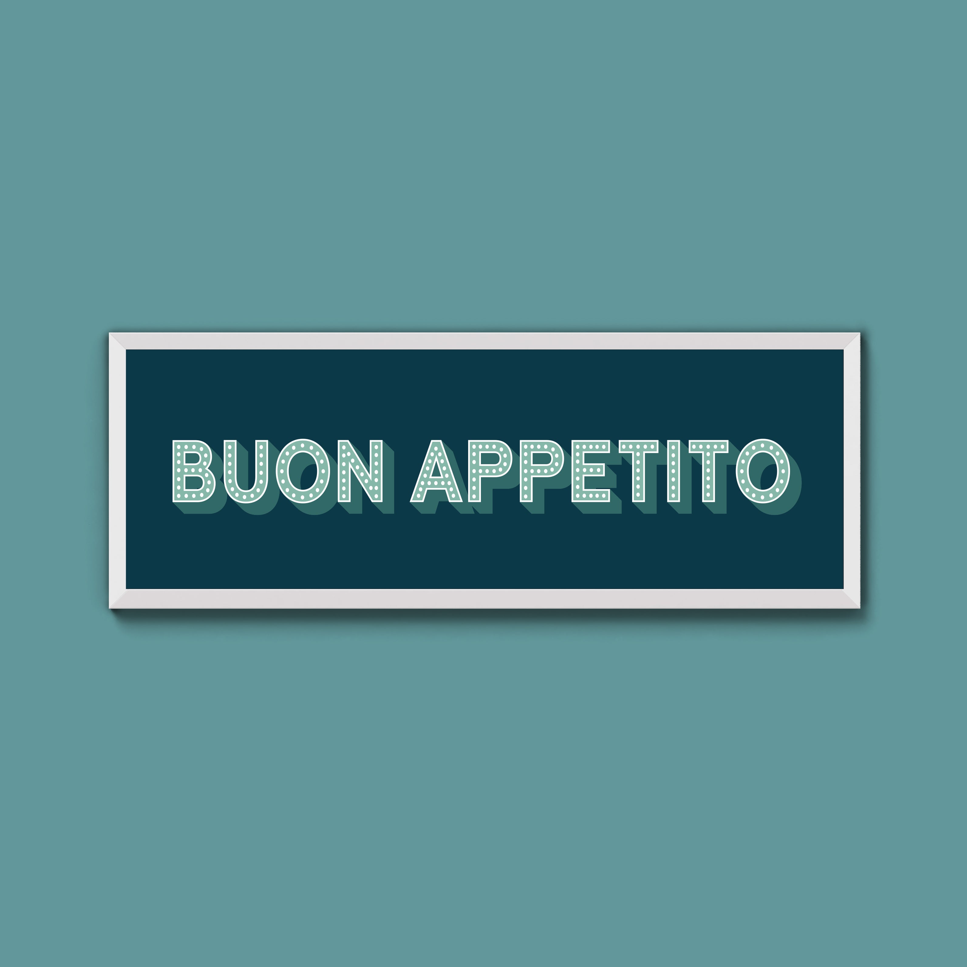 Buon Appetito Framed Print (New Style)