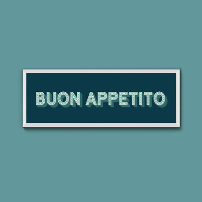 Buon Appetito Framed Print (New Style)