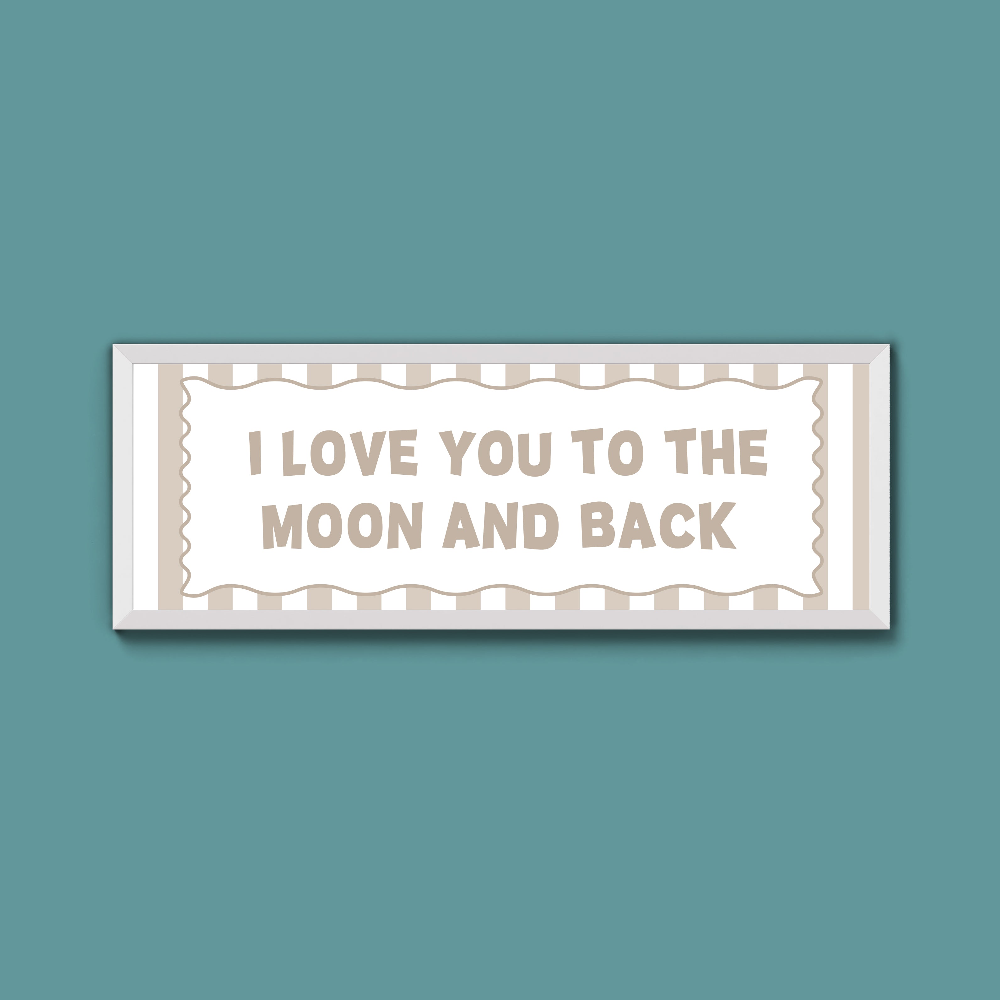 I Love You To The Moon And Back Framed Print
