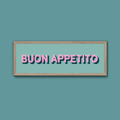 Buon Appetito Framed Print (New Style)