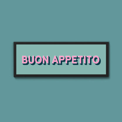 Buon Appetito Framed Print (New Style)