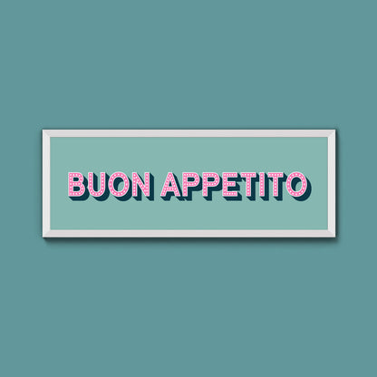 Buon Appetito Framed Print (New Style)
