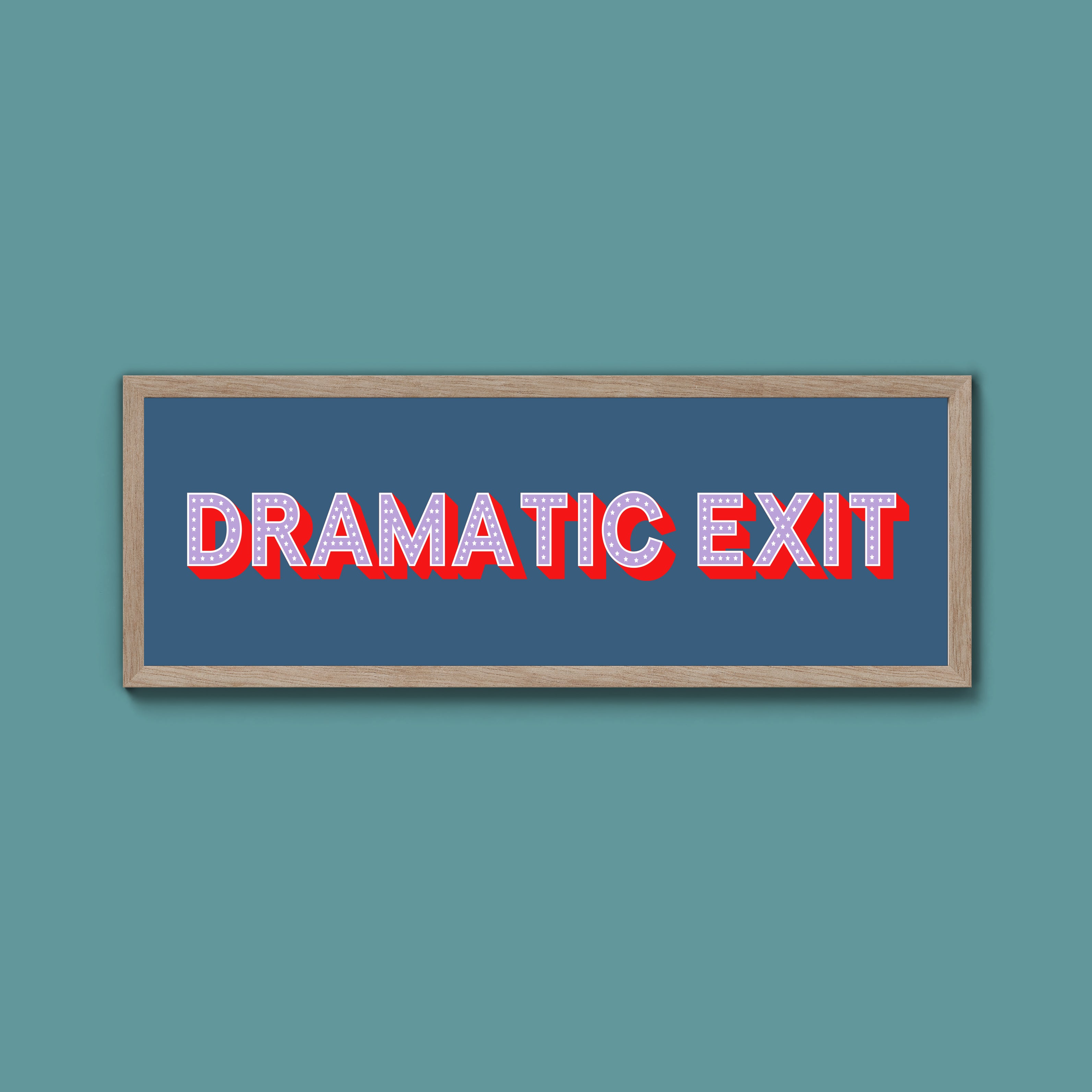 Dramatic Exit Framed Print