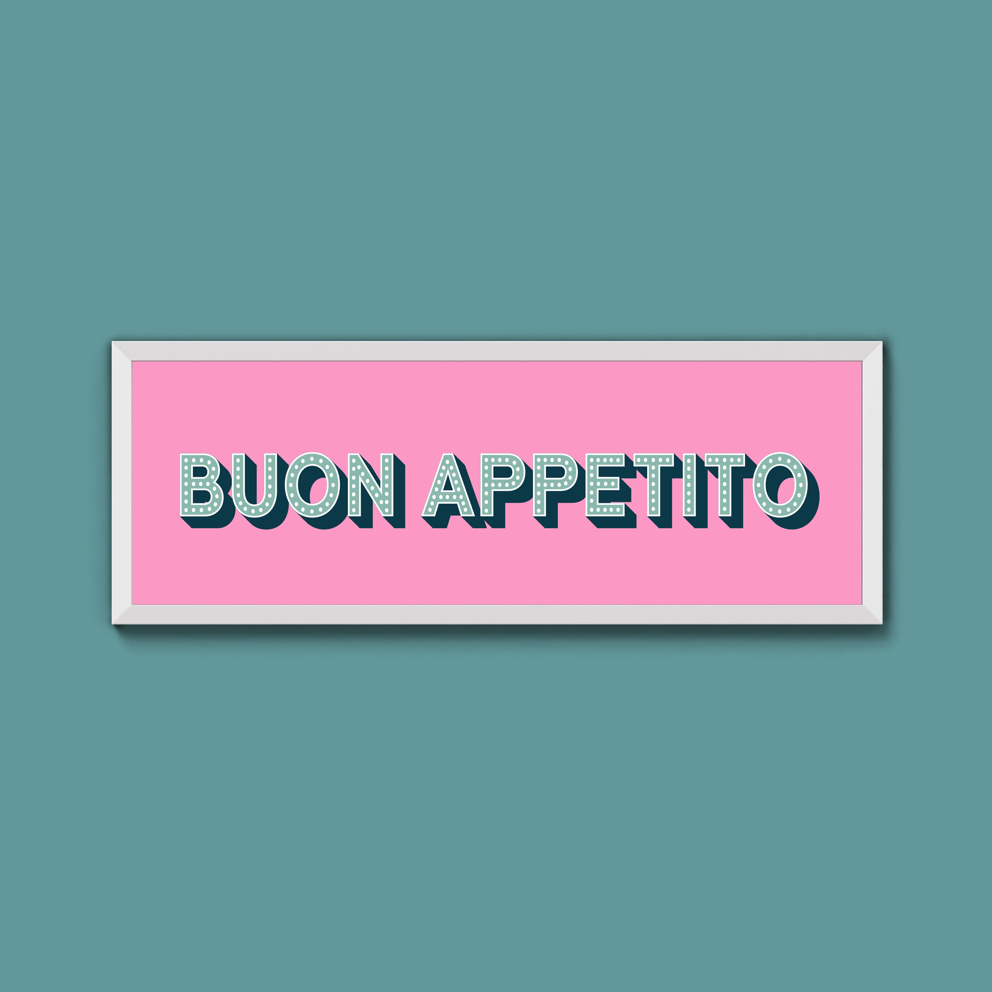 Buon Appetito Framed Print (New Style)