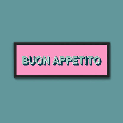 Buon Appetito Framed Print (New Style)