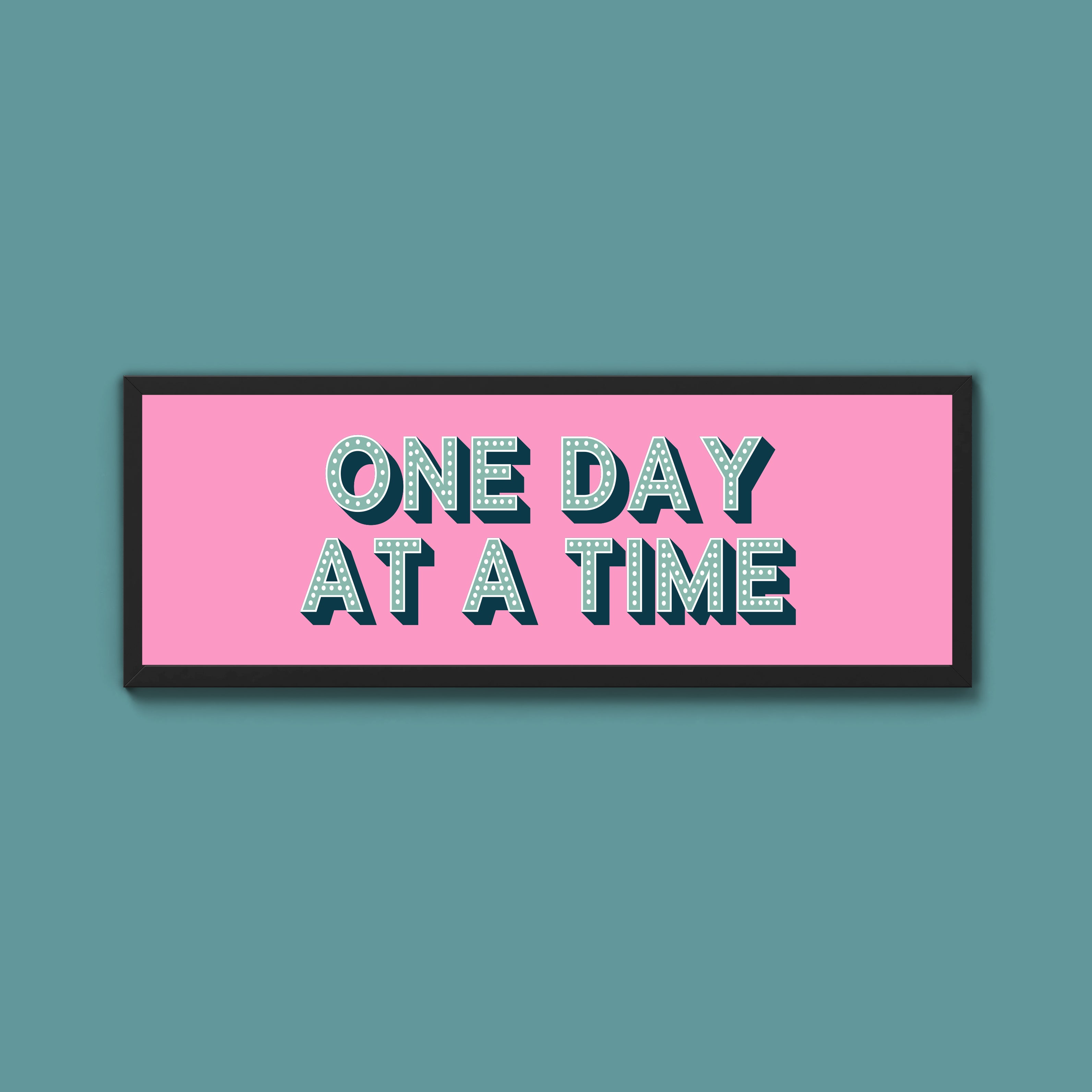 One Day At A Time Framed Print (New Style)