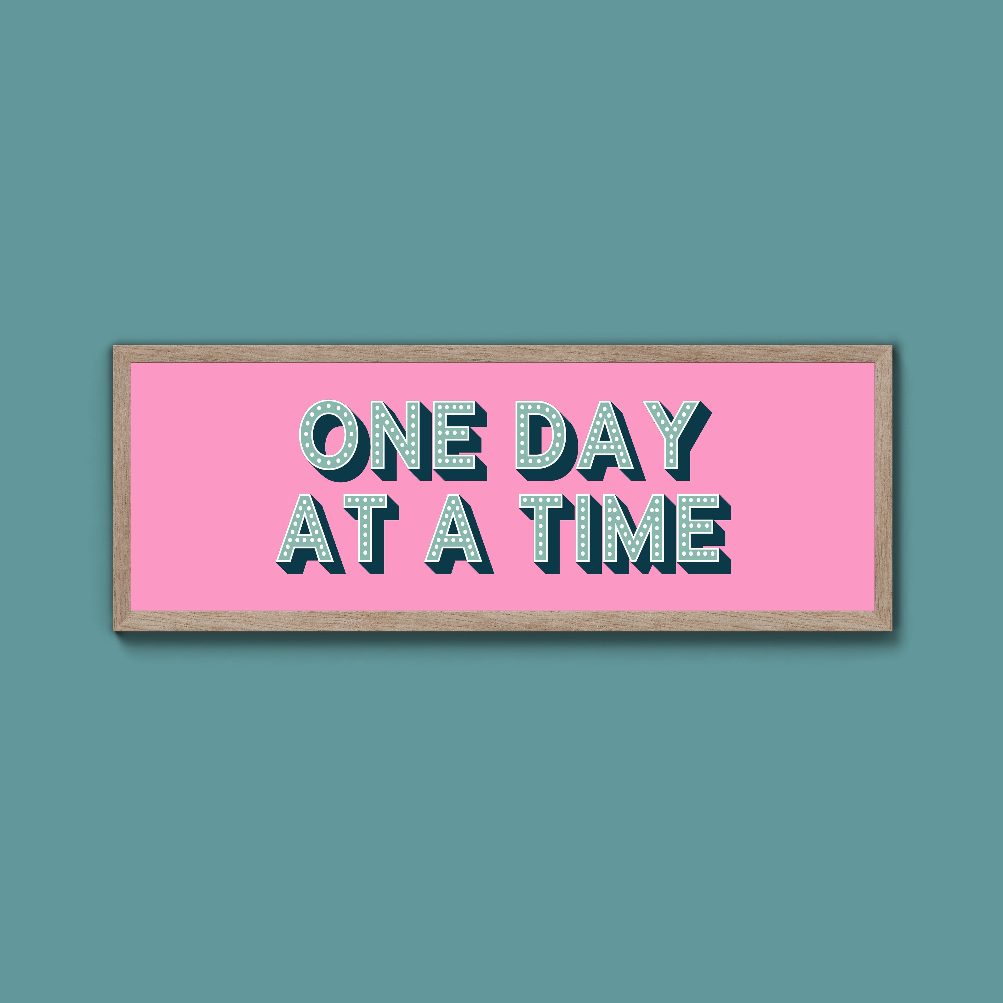 One Day At A Time Framed Print (New Style)
