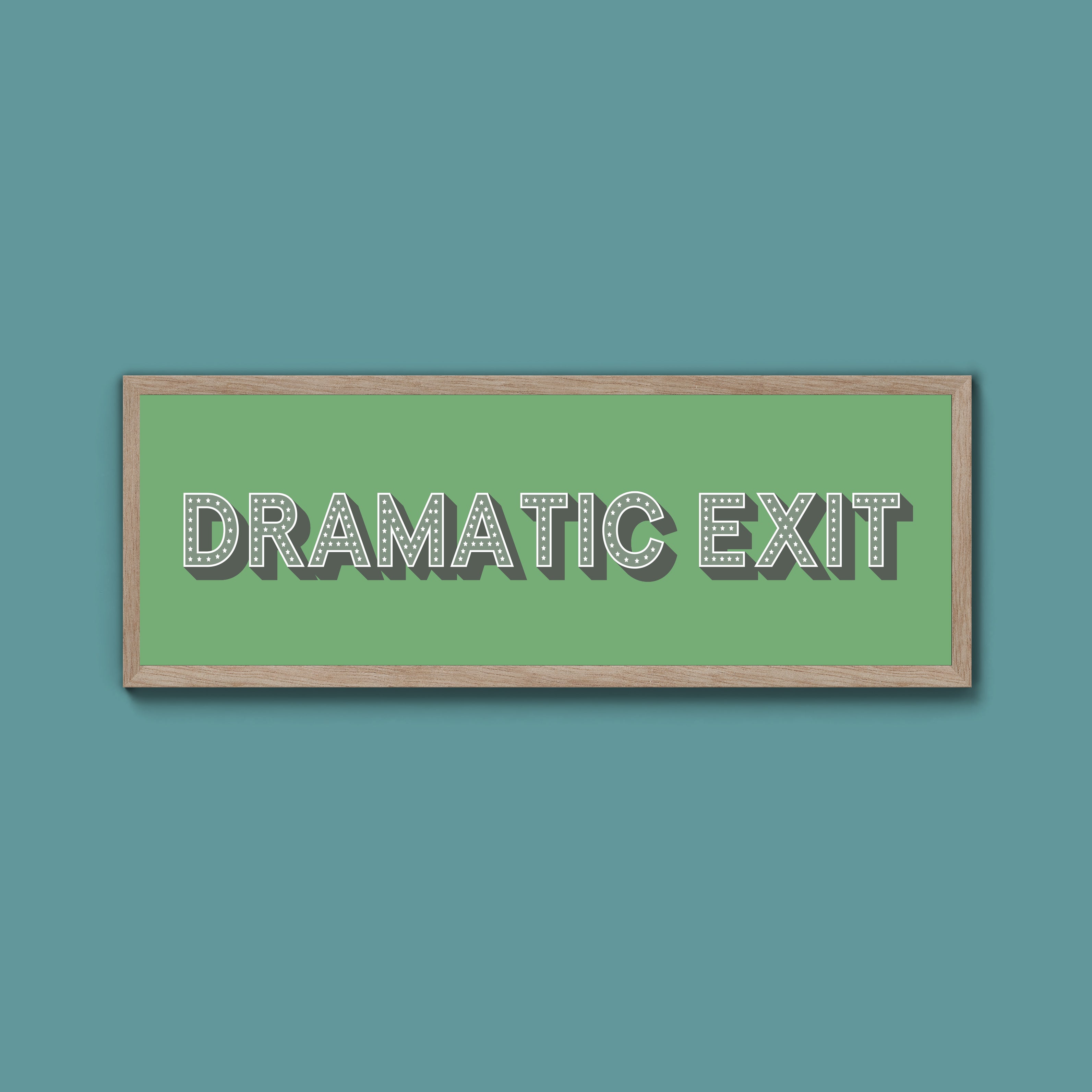 Dramatic Exit Framed Print