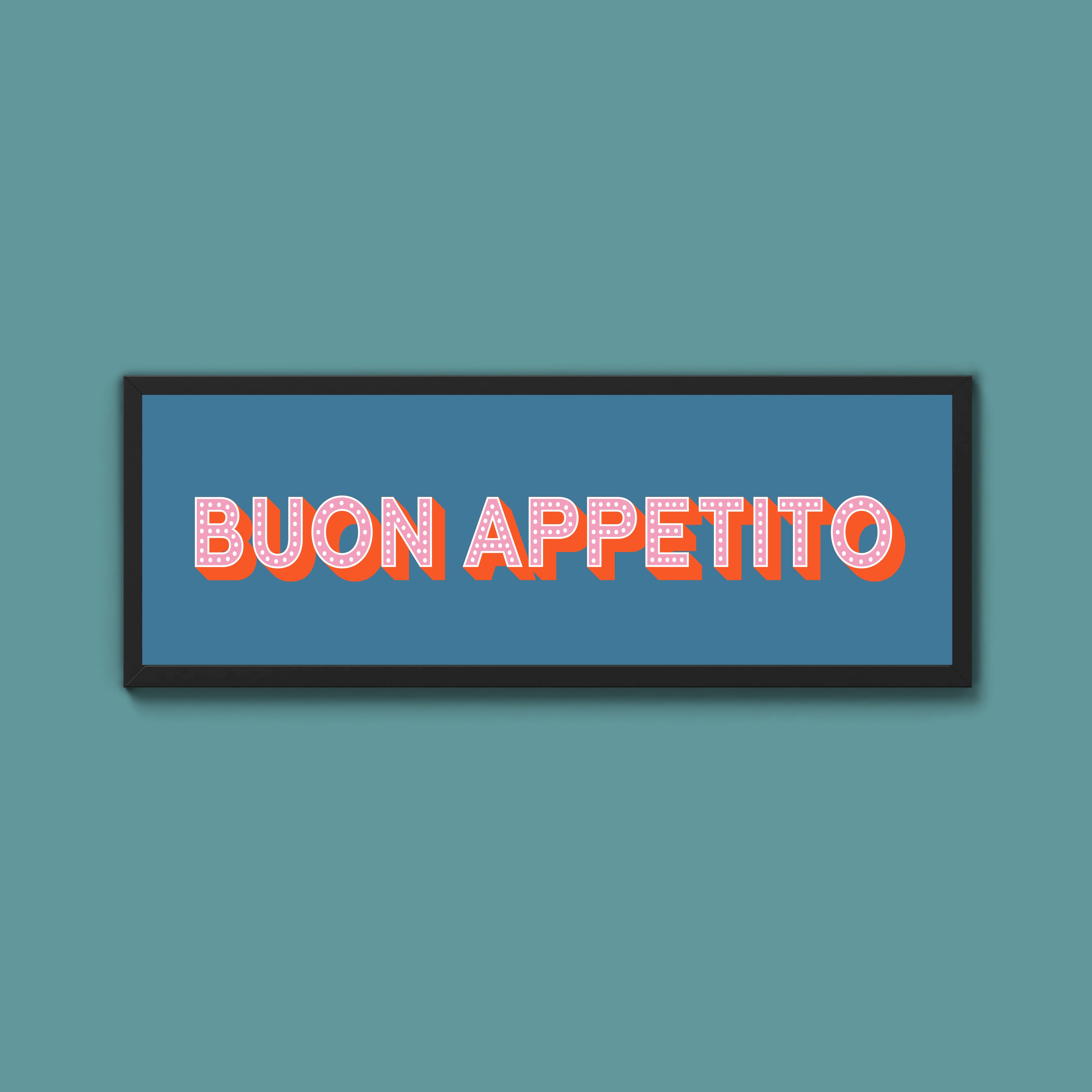 Buon Appetito Framed Print (New Style)